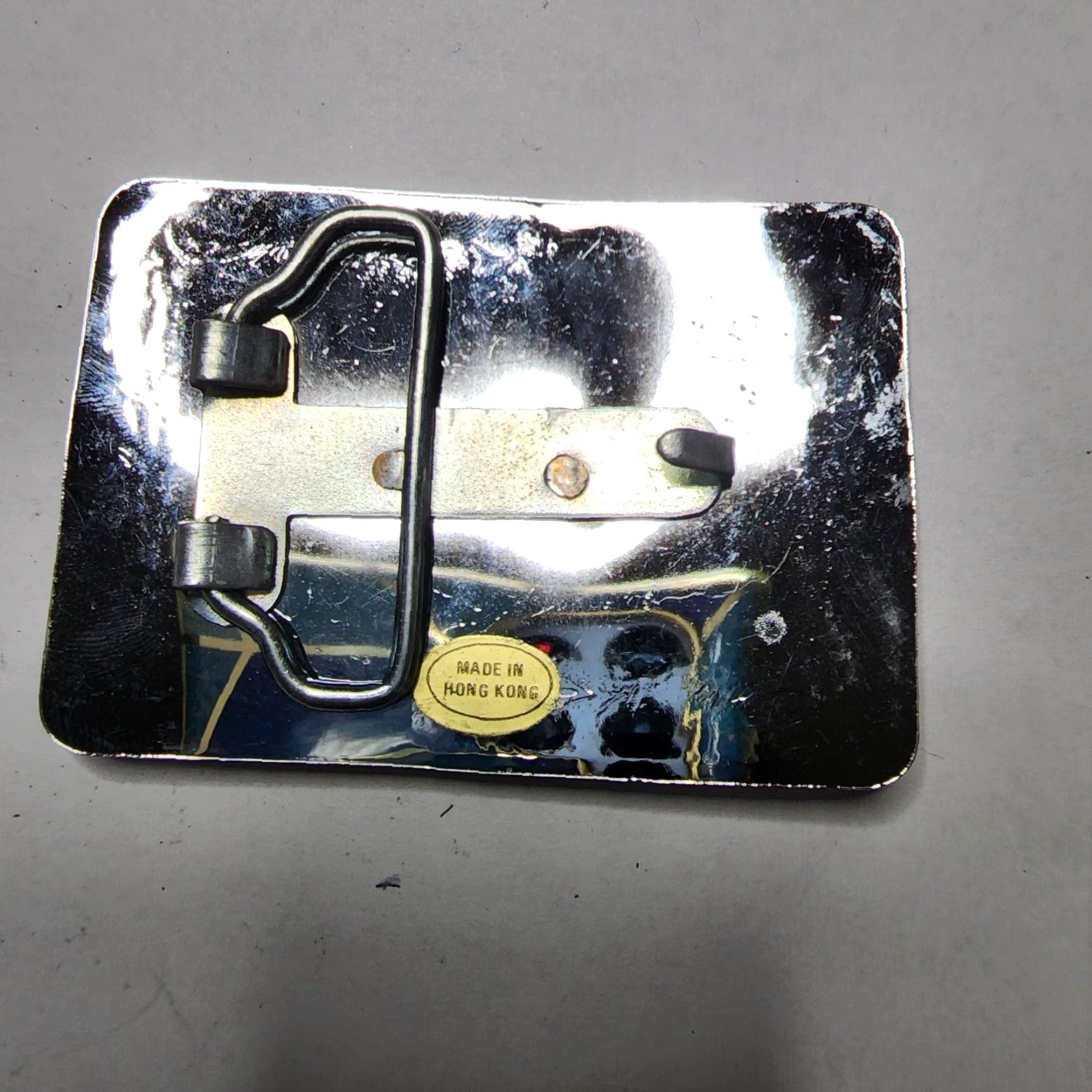 Vintage Rodeo Belt Buckle Stainless Gold Silver Tone Western Texas Longhorn Steer Bull Mens Belt Buckle Sta inless Steel Silver Tone Cowboy Western Buckle Size ONE SIZE - 2 Thumbnail