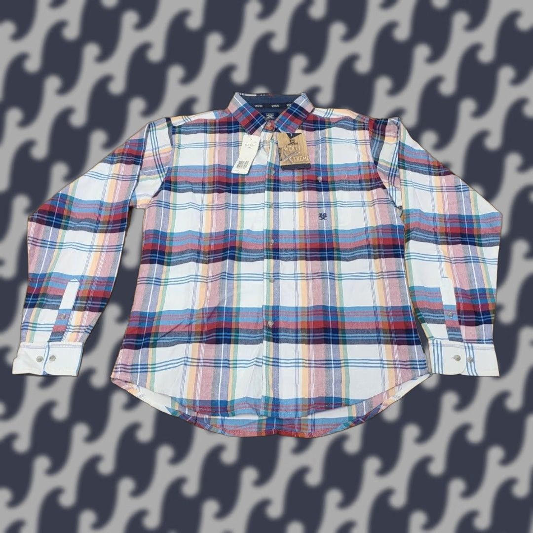Wrangler Wrangler 20X Shirt Women's 2XL Blue Plaid Button Up Long Sleeve Western Twenty X Size XXL / US 16-18 / IT 52-54 - 1 Thumbnail