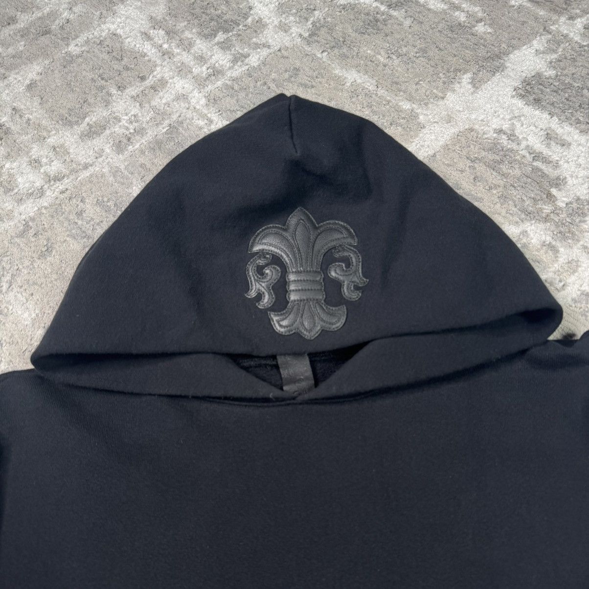 Chrome Hearts Fleur leather patch hoodie Size US L / EU 52-54 / 3 - 4 Thumbnail