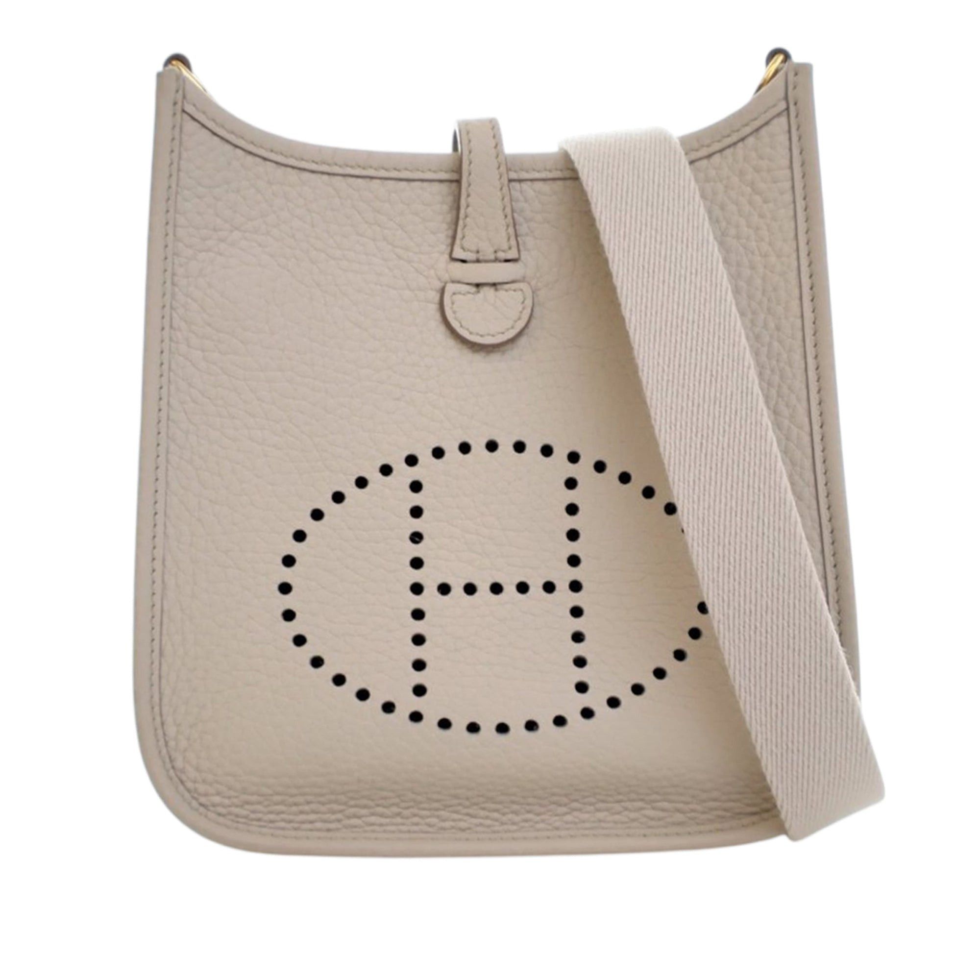 Hermes Clemence Evelyne I Tpm 16 in Grey, Women's