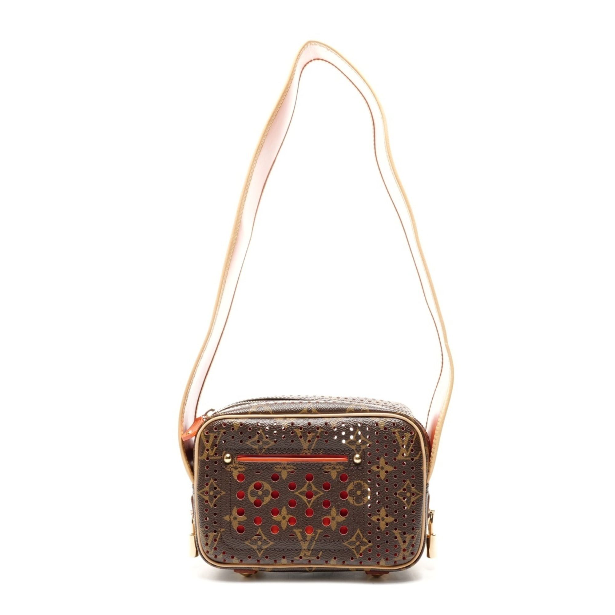 Louis Vuitton Louis Vuitton 2006 Monogram Perforated Mini Trocadero Shoulder Bag, Brown Size ONE SIZE - 1 Thumbnail