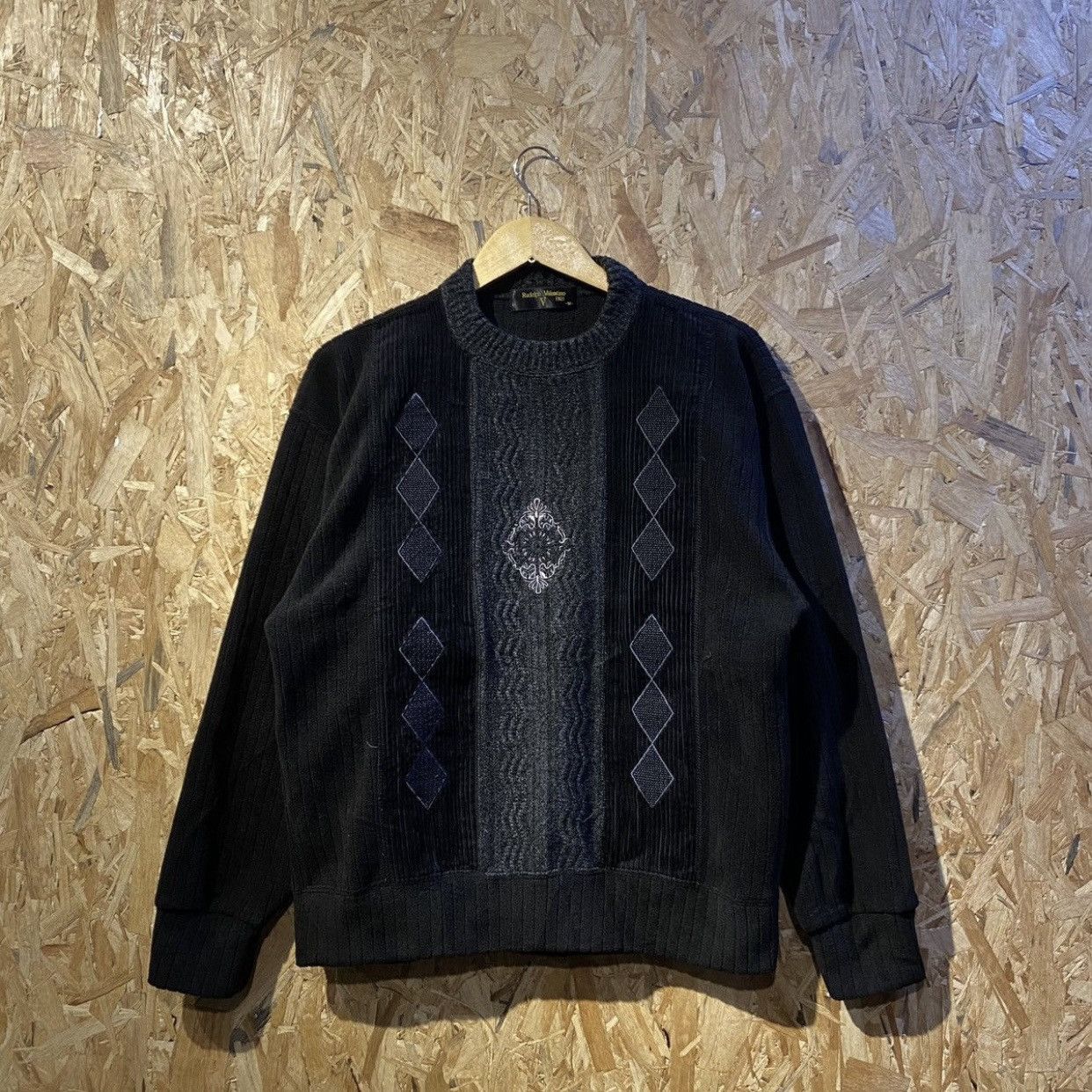 Designer × Valentino × Vintage Vintage Rudolph Valentino Jacquard Sweatshirt Crewneck Size US M / EU 48-50 / 2 - 1 Thumbnail