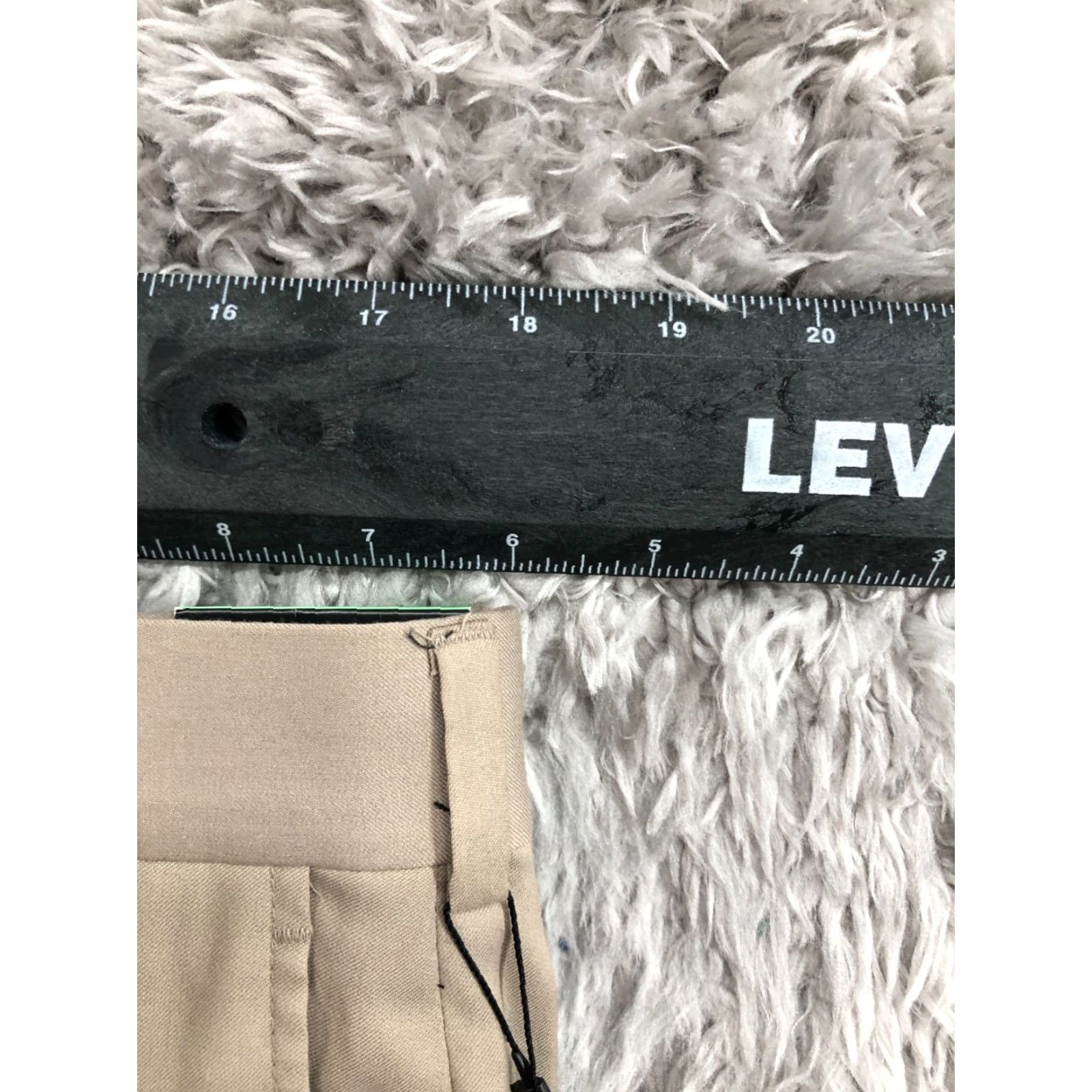 Vintage Axist Slack Dress Pants 34x30 Beige Hook & Eye Flat Front Classic Slacks Men Size 34 Regular New Beige Axist Pants Size US 34 / EU 50 - 2 Thumbnail