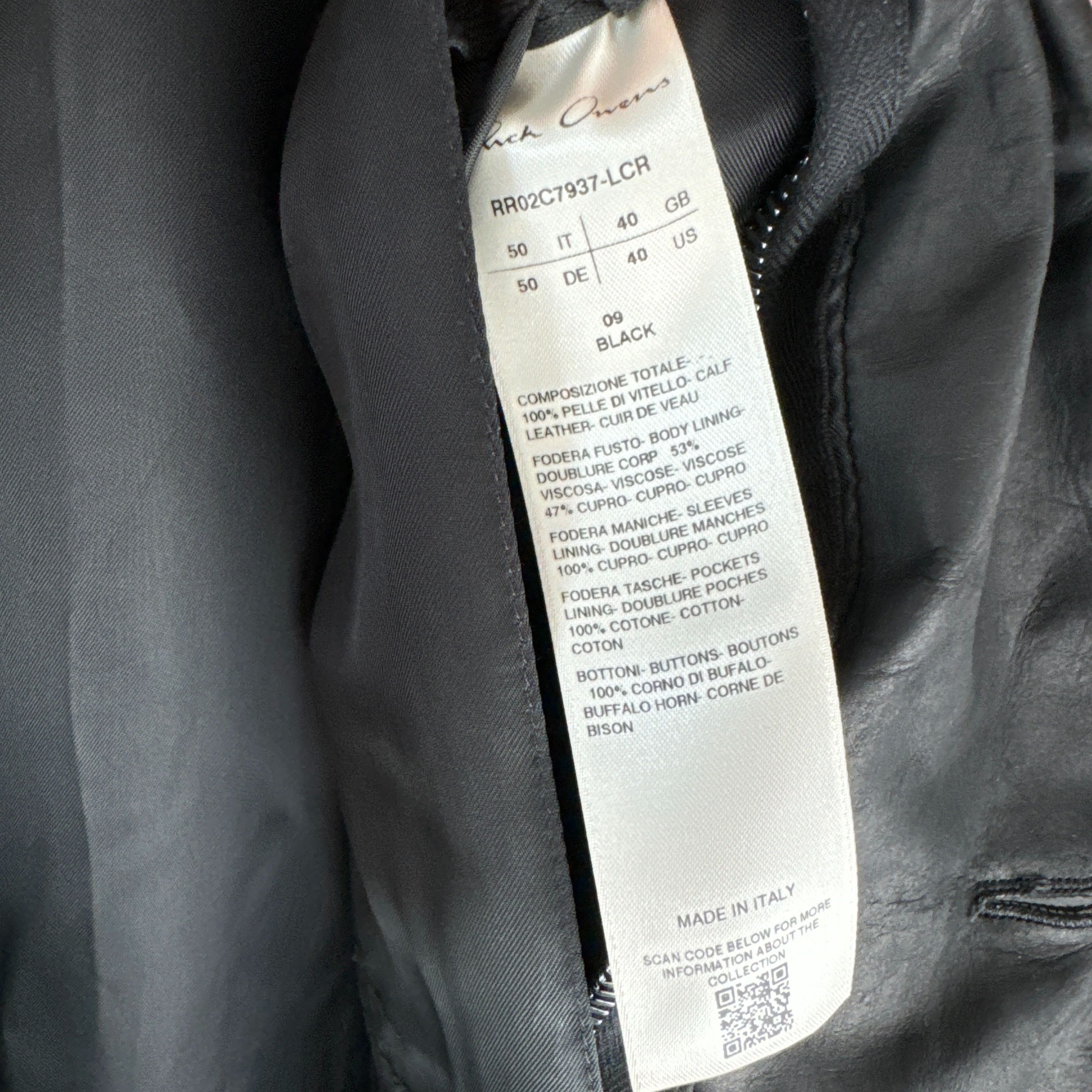 Rick Owens RICK OWENS FW23 Luxor Leather Jumbo Tatlin Coat Size US M / EU 48-50 / 2 - 11 Thumbnail