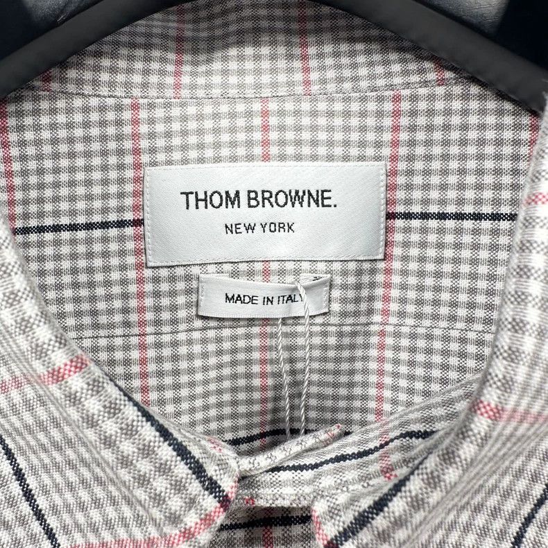 Thom Browne Thom browne Gray fine check double-sleeved long-sleeved shi Size US XXL / EU 58 / 5 - 4 Thumbnail