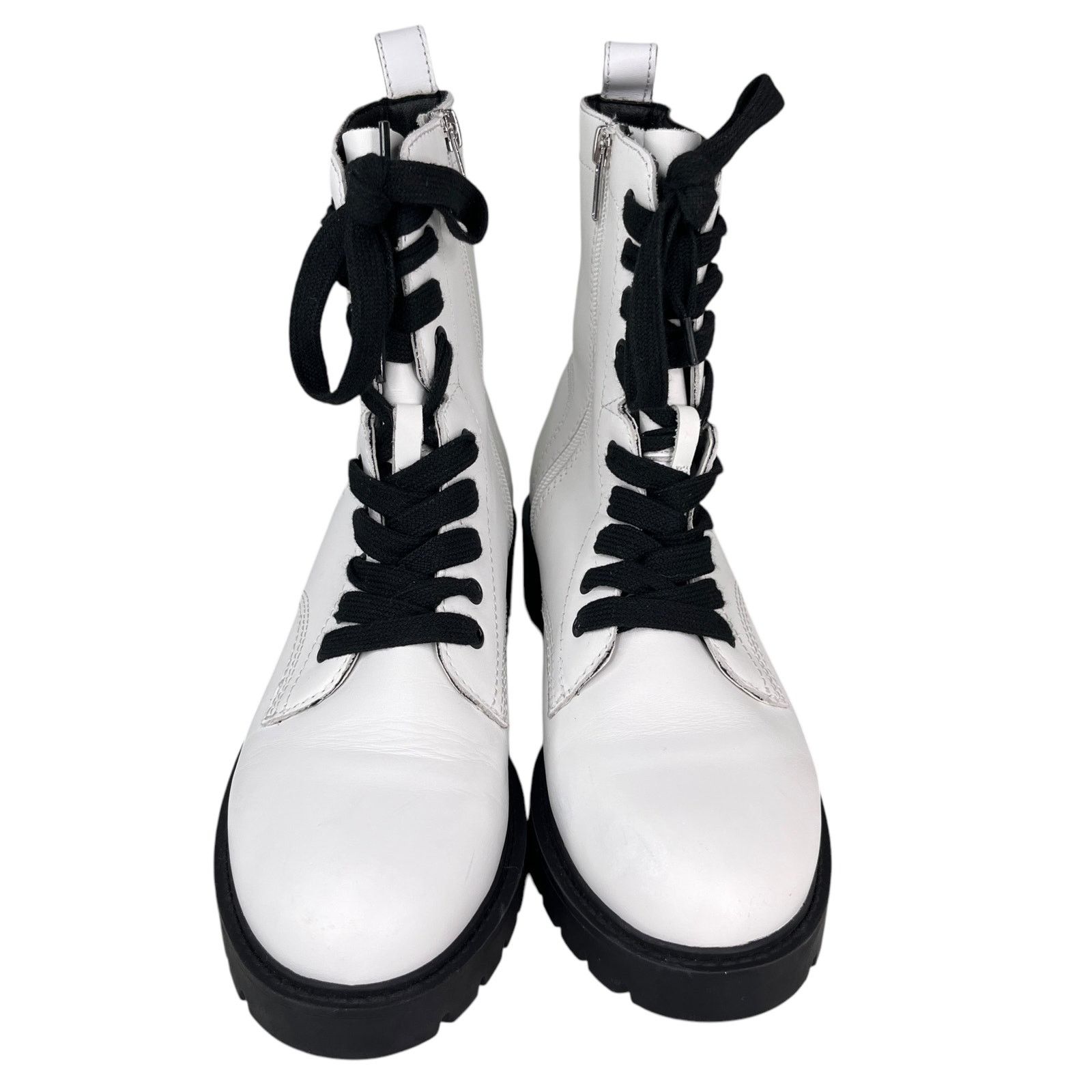 Steve Madden Steve Madden Checker Combat Boots White 9 Size US 9 / IT 39 - 5 Thumbnail