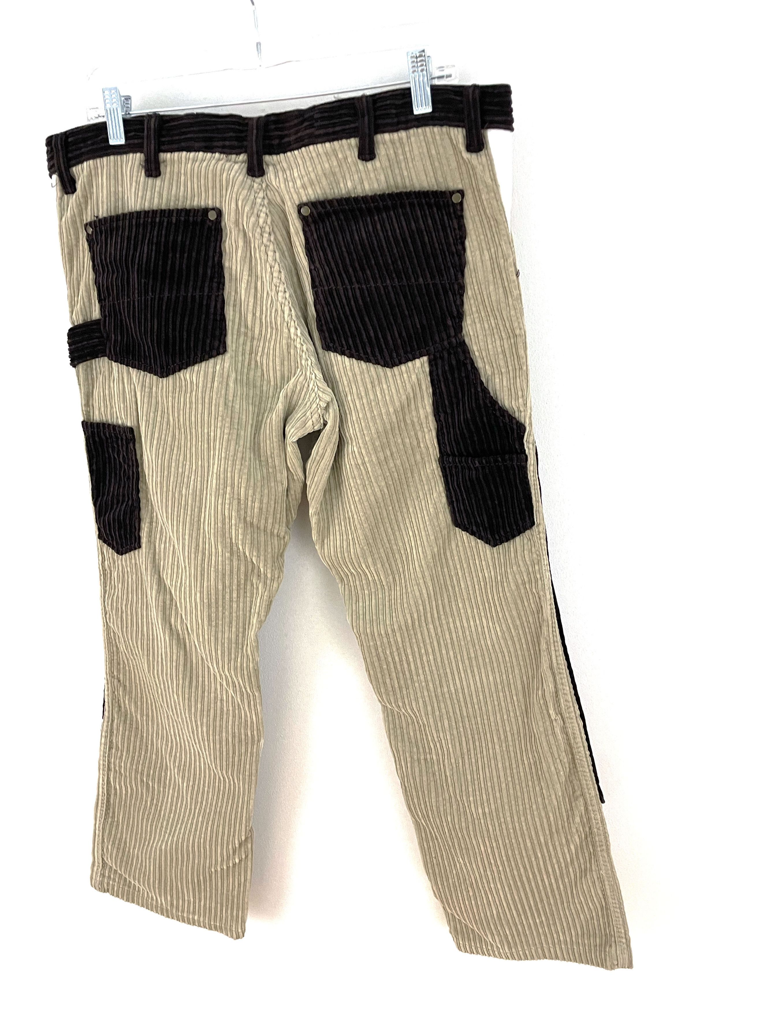 Number (N)ine 2000's Patchwork Corduroy Pants Size US 36 / EU 52 - 8 Thumbnail