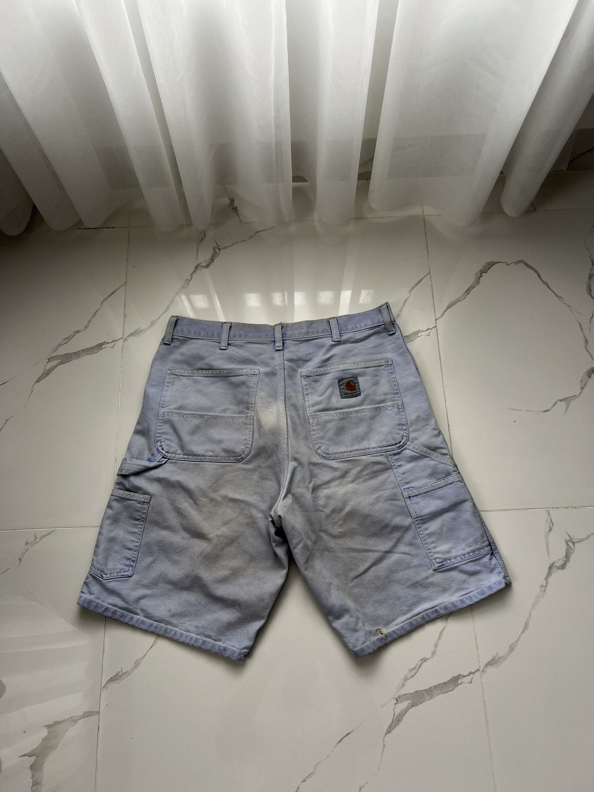 90’s CARHARTT SIGNLE KNEE SHORTS DISTRESSED THRASHED Y2K