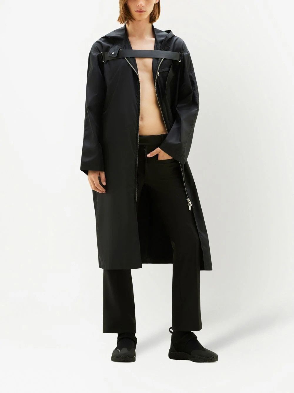 Courreges NEW COURRÈGES Raincoat Zip up hooded parka Size US L / EU 52-54 / 3 - 4 Thumbnail