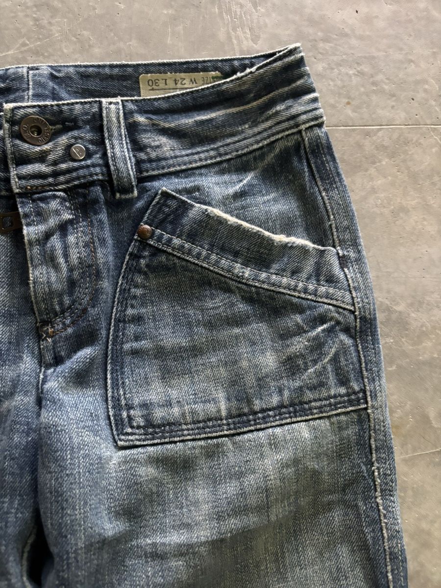 Diesel FLARE diesel jeans pleated leg style punk grunge inspired Size 28" / US 6 / IT 42 - 12 Thumbnail