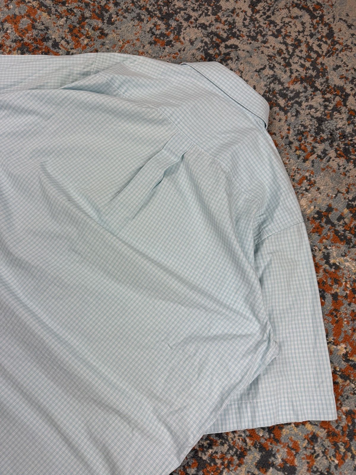 The Kooples Vintage 90s Thomas Burberry baby blue short sleeve shirt Size US M / EU 48-50 / 2 - 6 Thumbnail