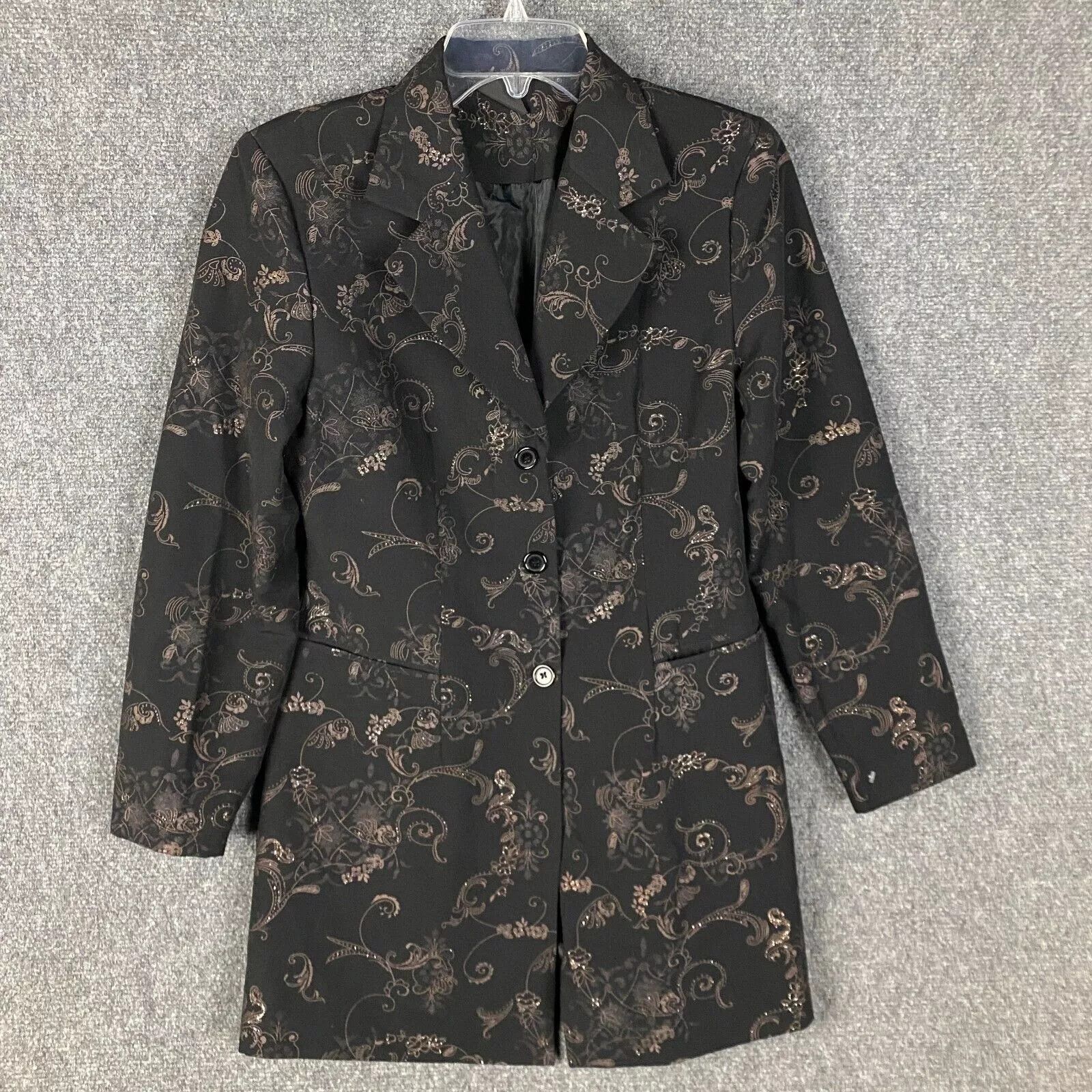Other Chere Blazer Women's Floral 3 Buttons Long Sleeve M Adults Size M / US 6-8 / IT 42-44 - 1 Thumbnail