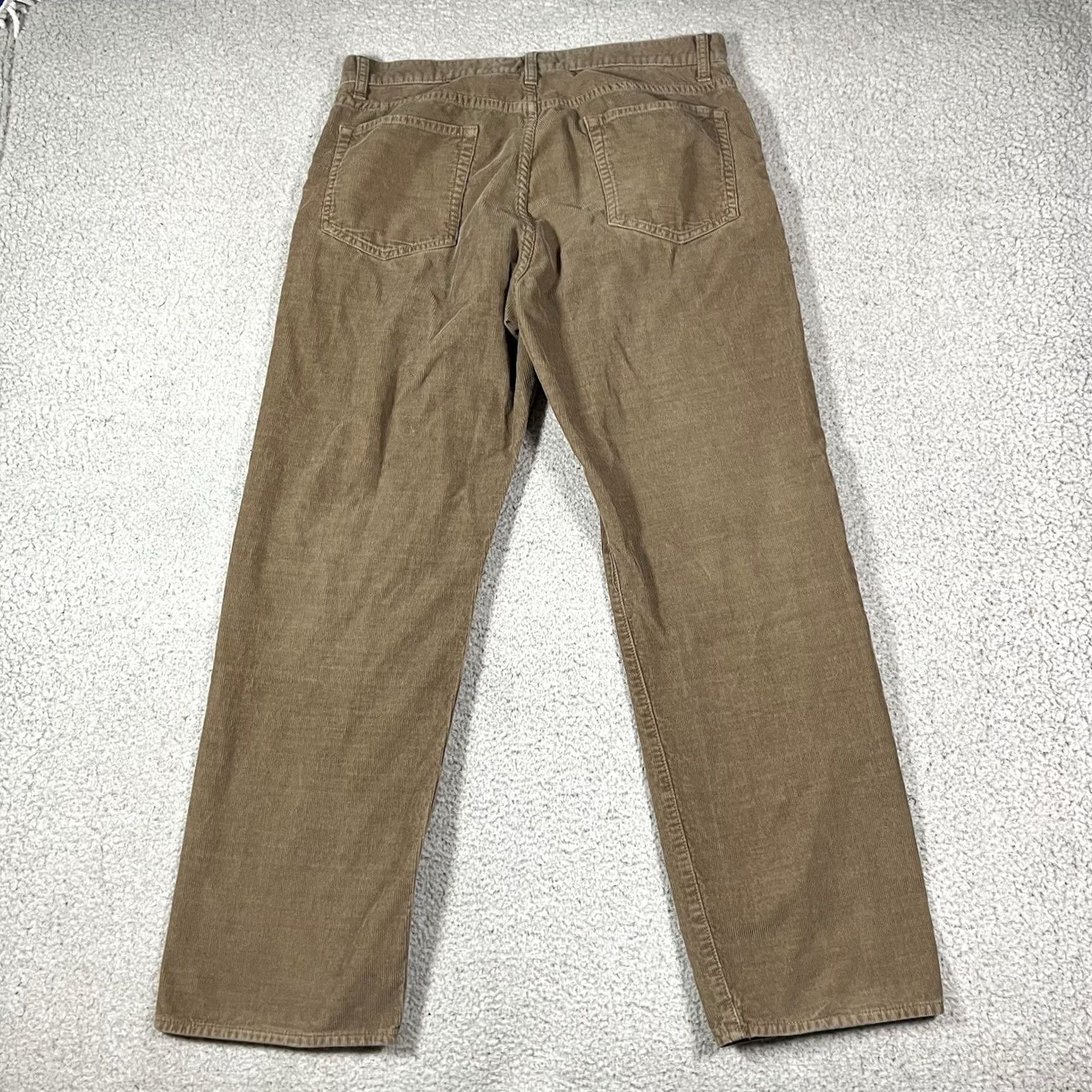 J.Crew J. Crew Pants Mens 33x30 Corduroy Relaxed Fit Straight Leg Cotton Stretch Preppy Chino Casual 90s City Hipster Brown Mens Size US 33 - 4 Thumbnail