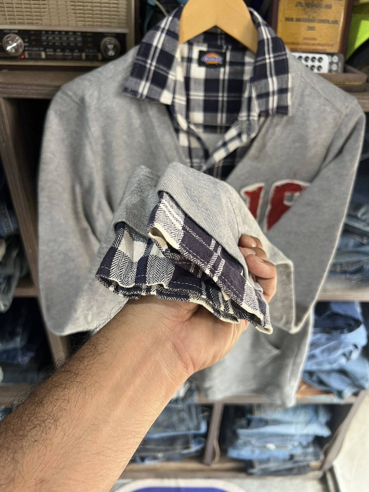 Dickies 🔥Rare Dickies Fortworth Texas Flannel Button Cardigan Size US M / EU 48-50 / 2 - 11 Thumbnail