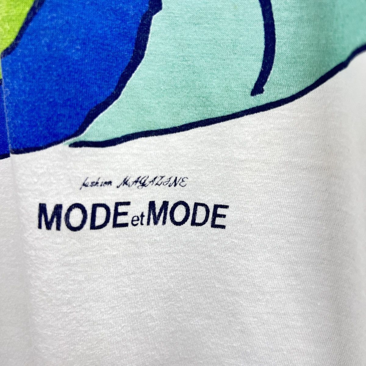 Vintage VTG FASHION MAGAZINE MODE ET MODE SINGLE STITCH TEE Size US S / EU 44-46 / 1 - 2 Thumbnail