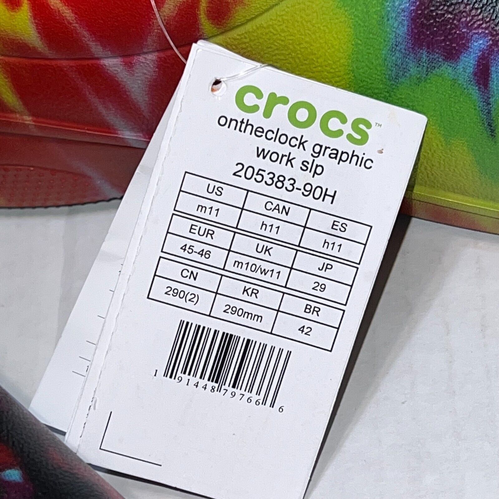Crocs Men Crocs On the Clock Slip-On Colorful 205383-90H Size 11 Size US 11 / EU 44 - 7 Thumbnail