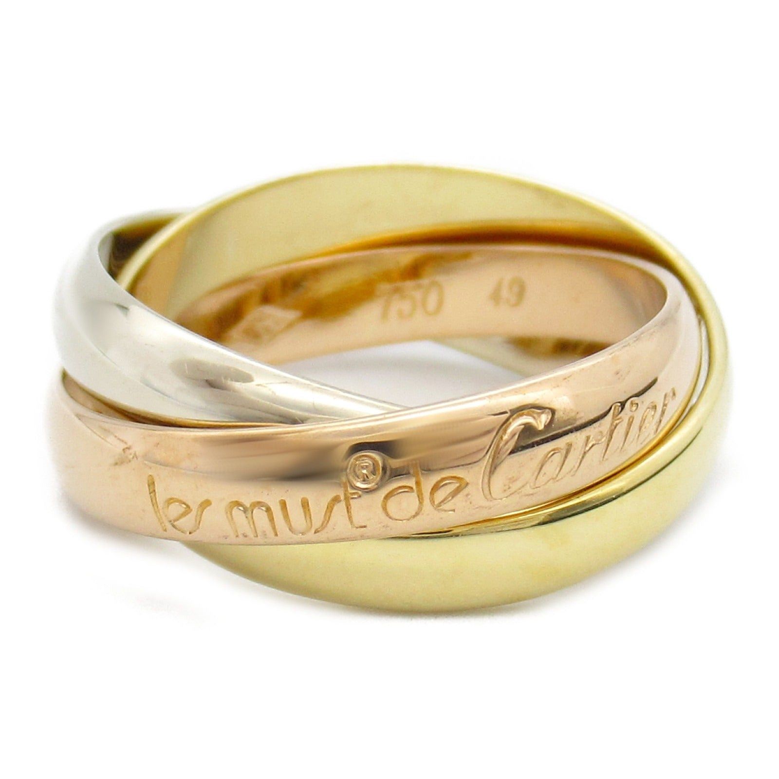Cartier Cartier Trinity Ring K18 (Yellow Gold) K18Wg (White (Pink Gold Size ONE SIZE - 1 Thumbnail
