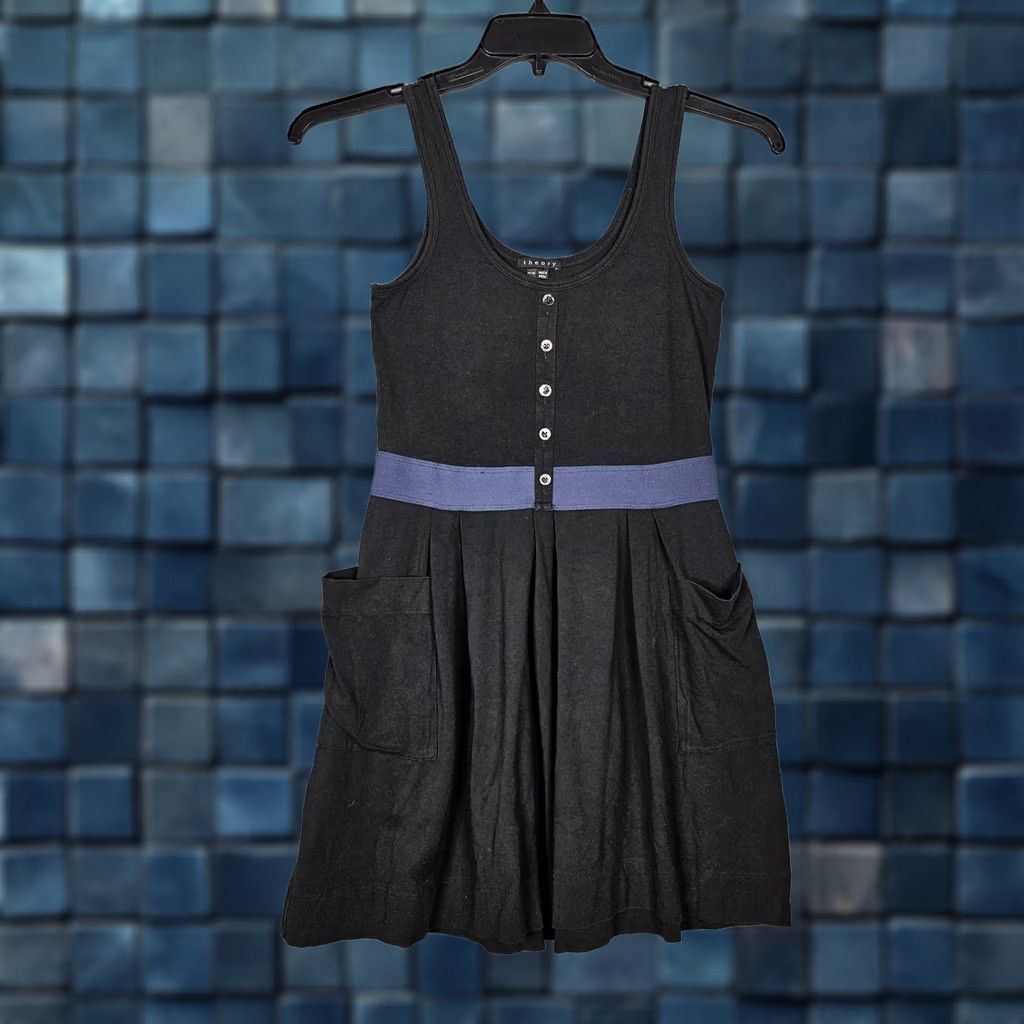 Theory Theory Black Tank Dress Women's Tank Dress P/TP Petite Size S / US 4 / IT 40 - 1 Thumbnail