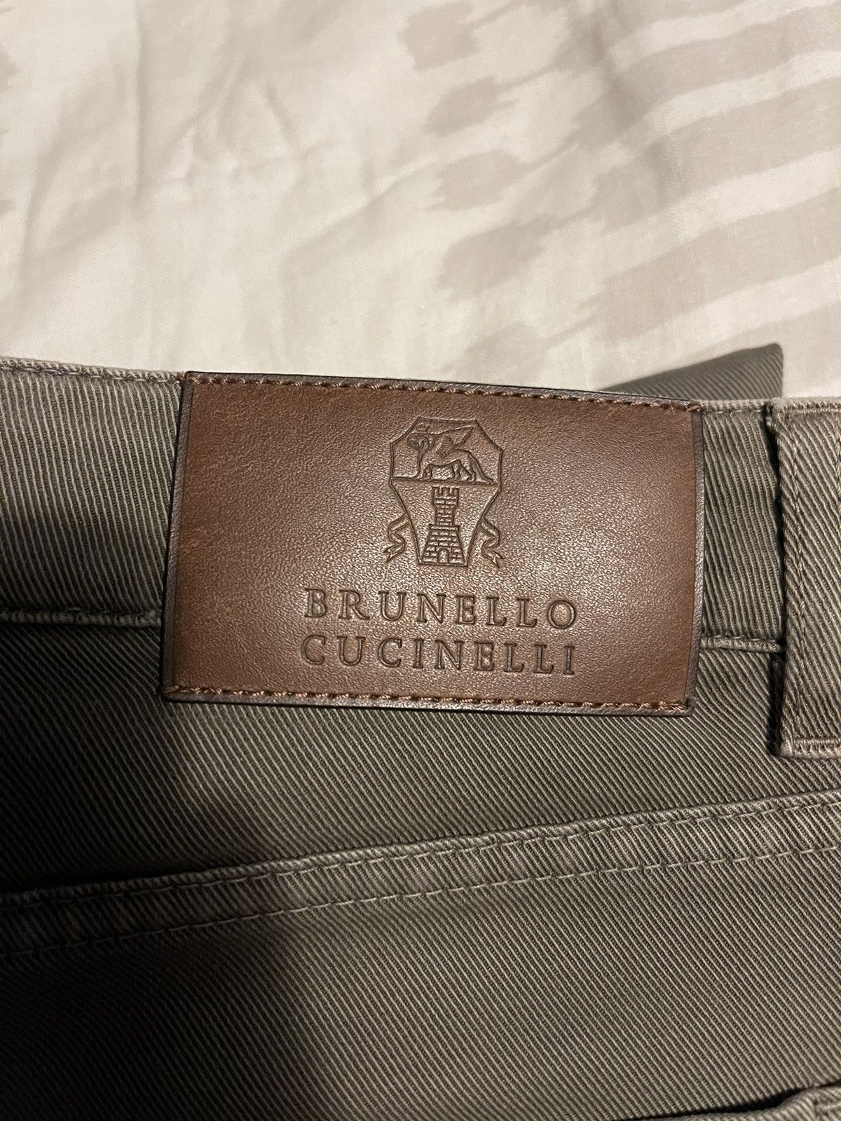Brunello Cucinelli Brunello Cucinelli Dark Green Jeans Size US 33 - 2 Thumbnail