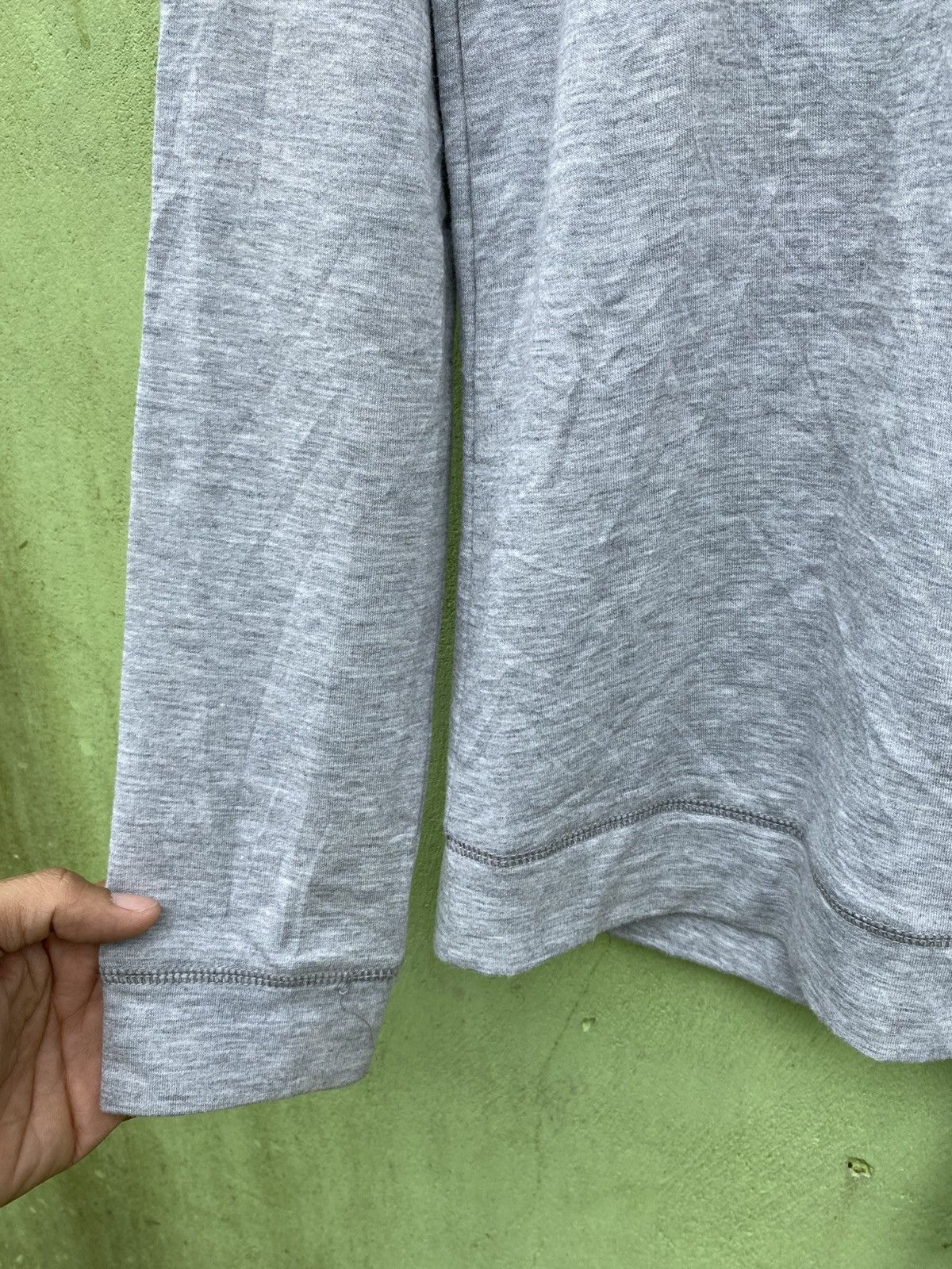 Japanese Brand Staccato Modern Grey Lace-Up Back Top Subtle Statement Piece Size M / US 6-8 / IT 42-44 - 6 Thumbnail