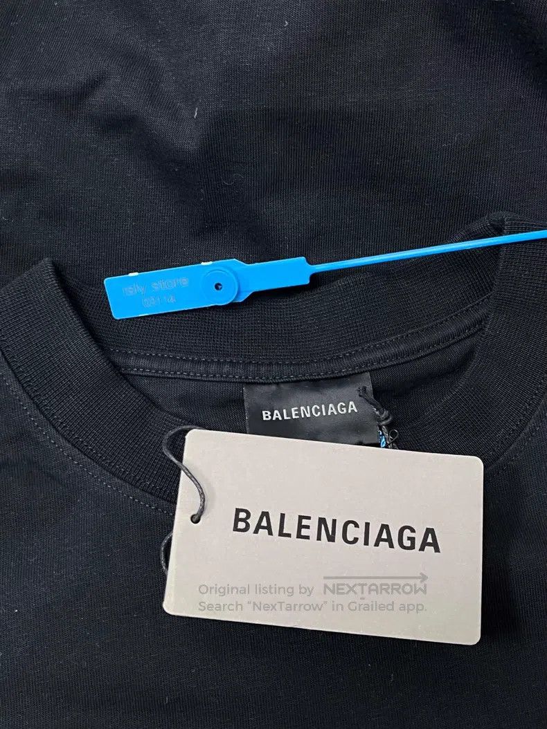 Balenciaga Balenciaga Solid Color Logo Printed Short Sleeve T-Shirt w Size US XS / EU 42 / 0 - 5 Thumbnail
