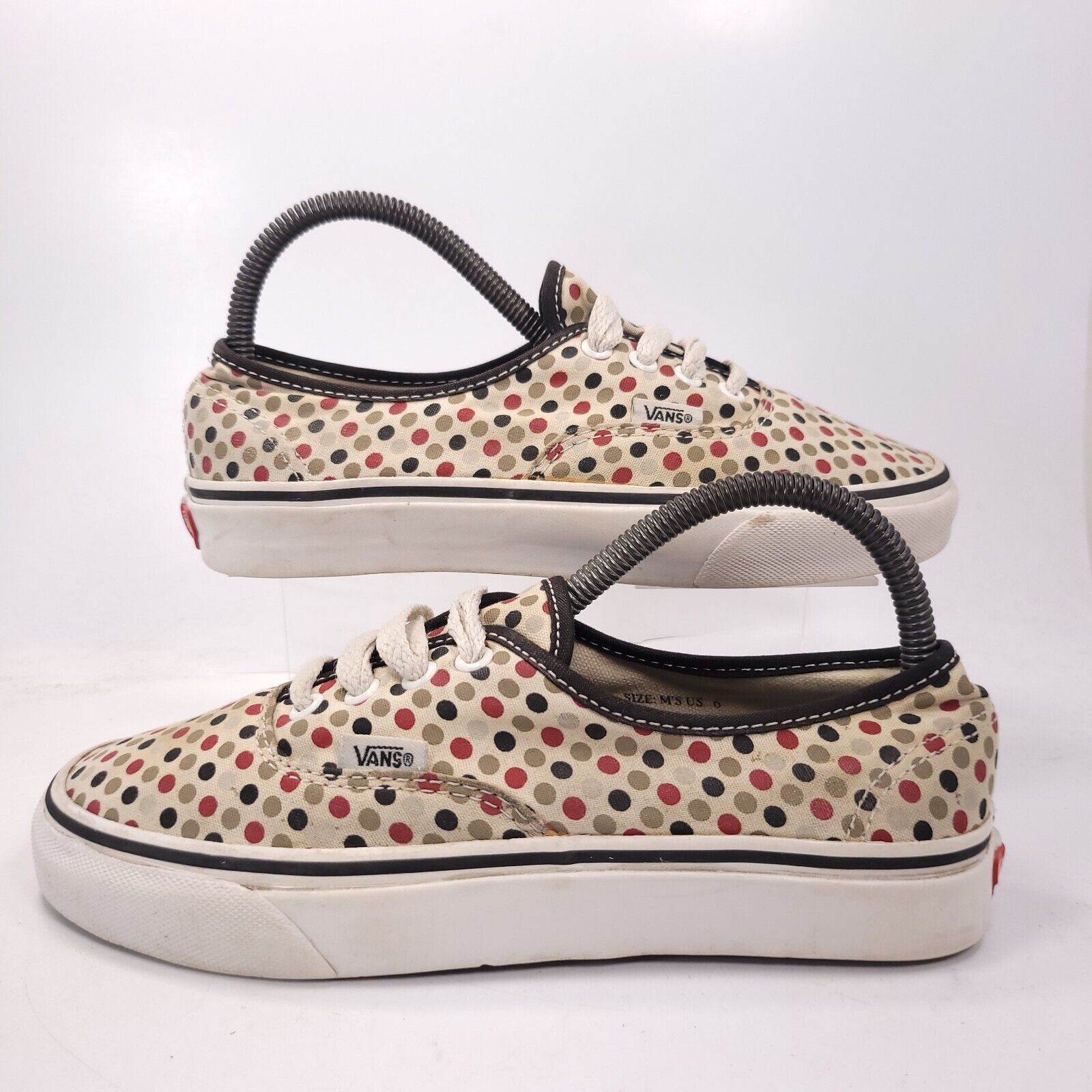 Vans Vans Off the Wall Shoe Women Size 7.5 Mens 6 White Black Red Size US 7.5 / IT 37.5 - 5 Thumbnail