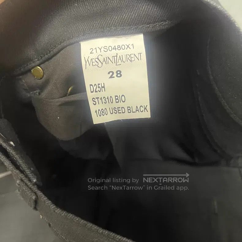 Saint Laurent Paris Saint Laurent Paris Black Denim Pants i Size US 28 / EU 44 - 3 Thumbnail