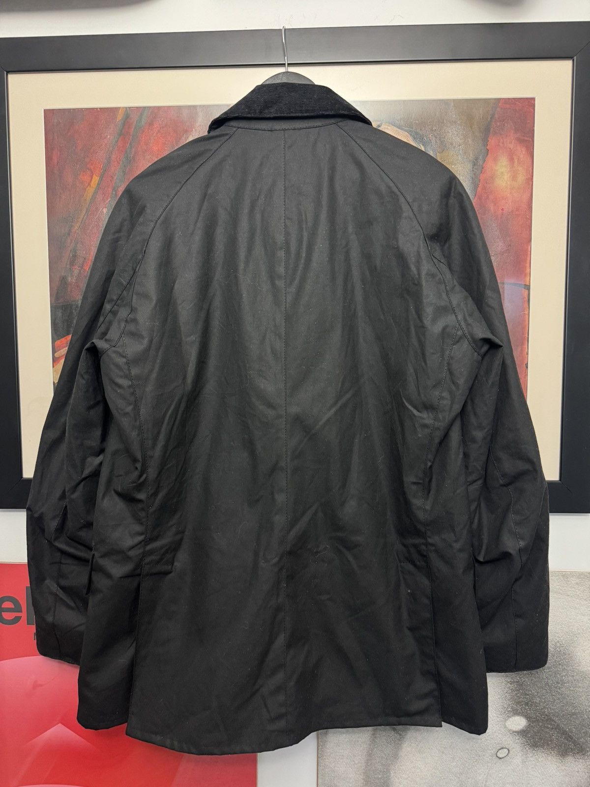 Barbour Barbour Black Waxed Jacket Casual Vintage Wax Corduroy Hype Size US L / EU 52-54 / 3 - 3 Thumbnail