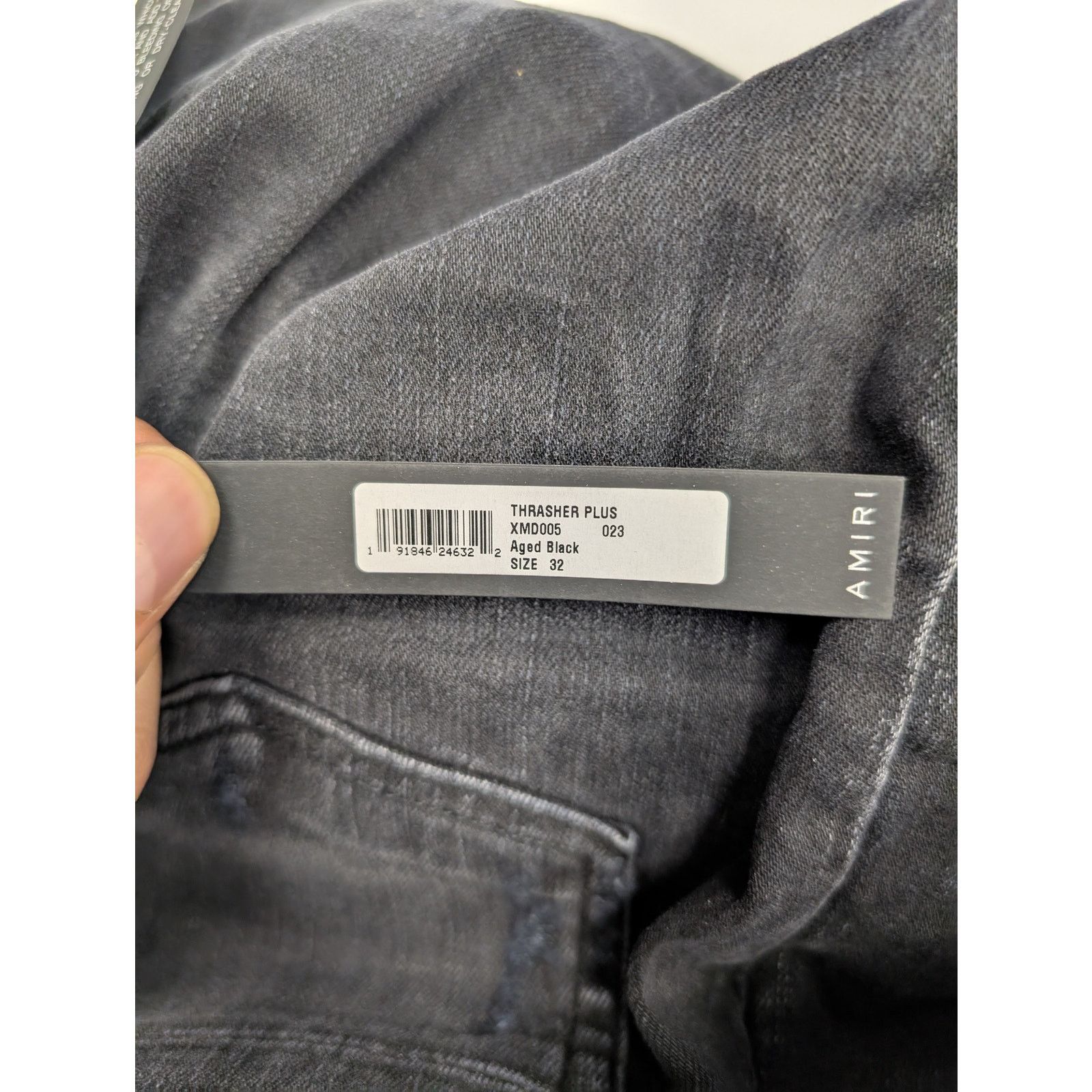 Amiri o1rshd1 Thrasher Plus Jean in Aged Black Size US 32 / EU 48 - 18 Thumbnail