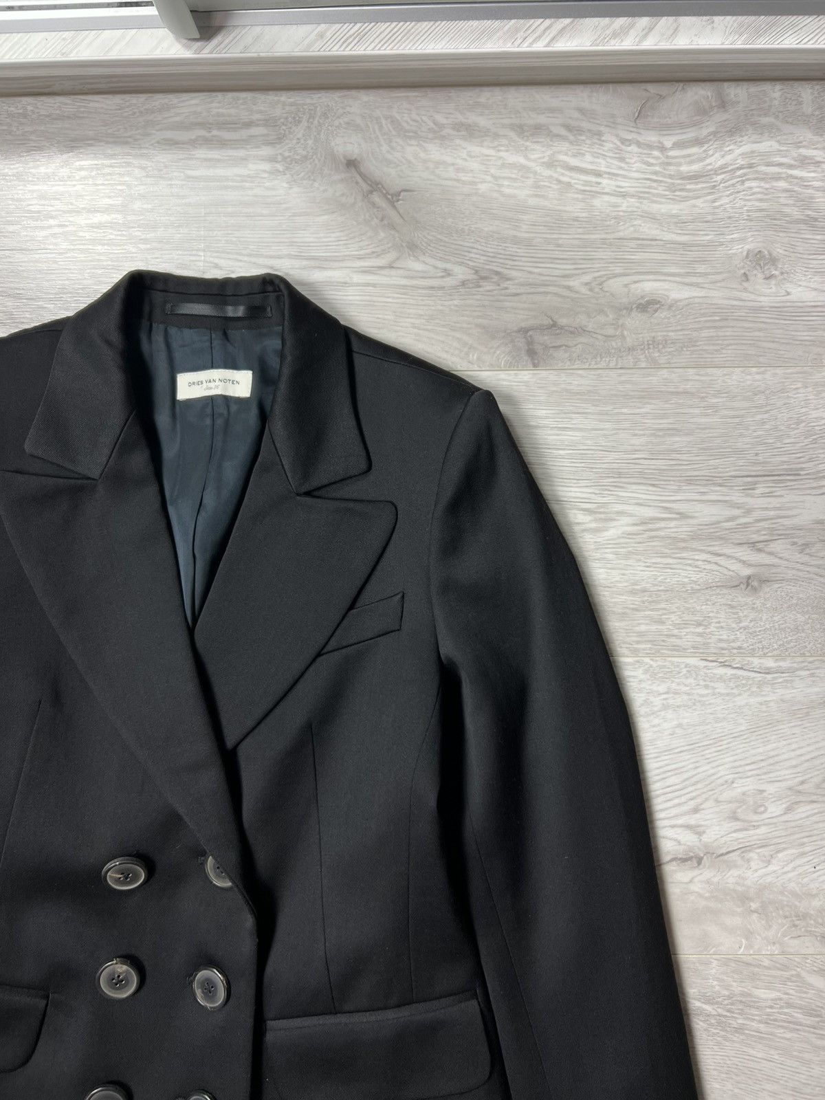 Dries Van Noten Dries Van Noten Double Breasted Blazer Wool & Cotton Size 36 Size S / US 4 / IT 40 - 4 Thumbnail
