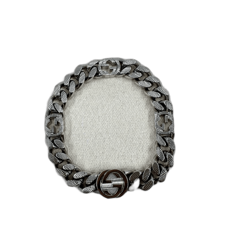 GUCCIのブレスレット Gucci Gucci Silver Double G Interlocking Bracelet-2505 | Grailed