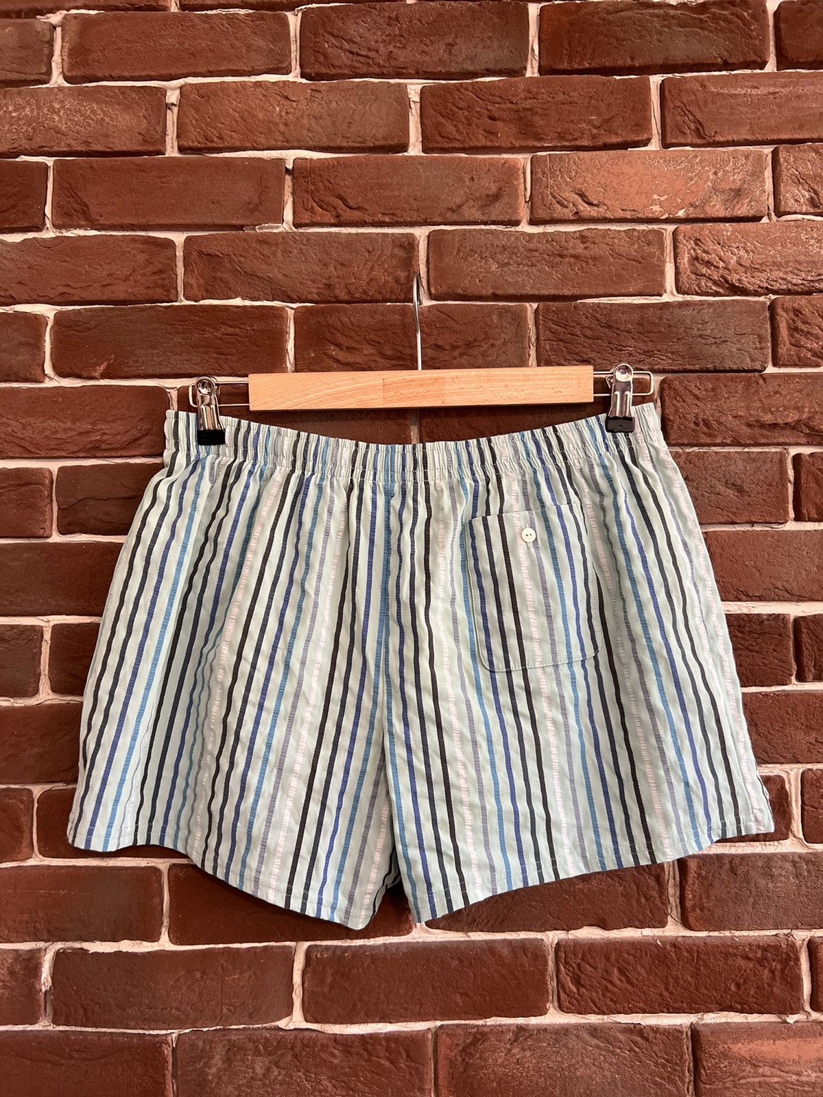 Lacoste Lacoste 90s Vintage Swim Shorts Striped 7 Sportswear Hype Size US 34 / EU 50 - 2 Thumbnail