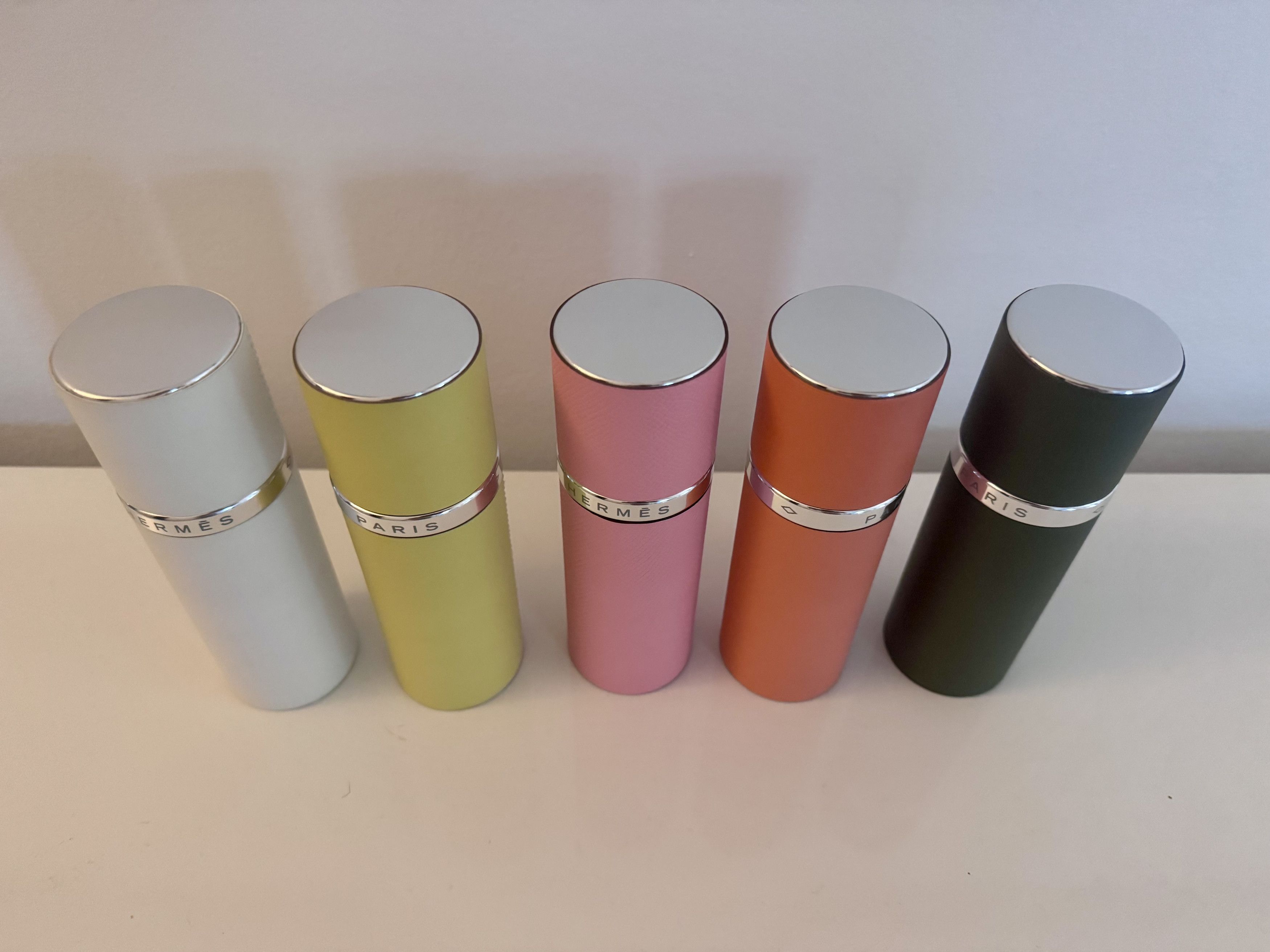 Hermès leather travel spray (large model) factice bottle