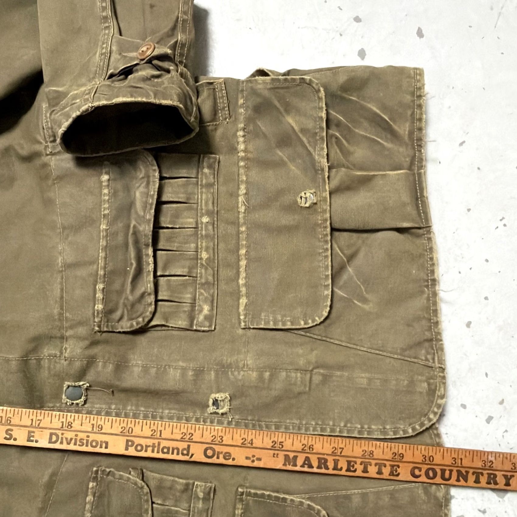 Polo Ralph Lauren VINTAGE Polo Ralph Lauren Hunting Shooting Canvas Fishing Camp Work Jacket L Mens Green 90s Outdoor Americana Game Size US L / EU 52-54 / 3 - 4 Thumbnail