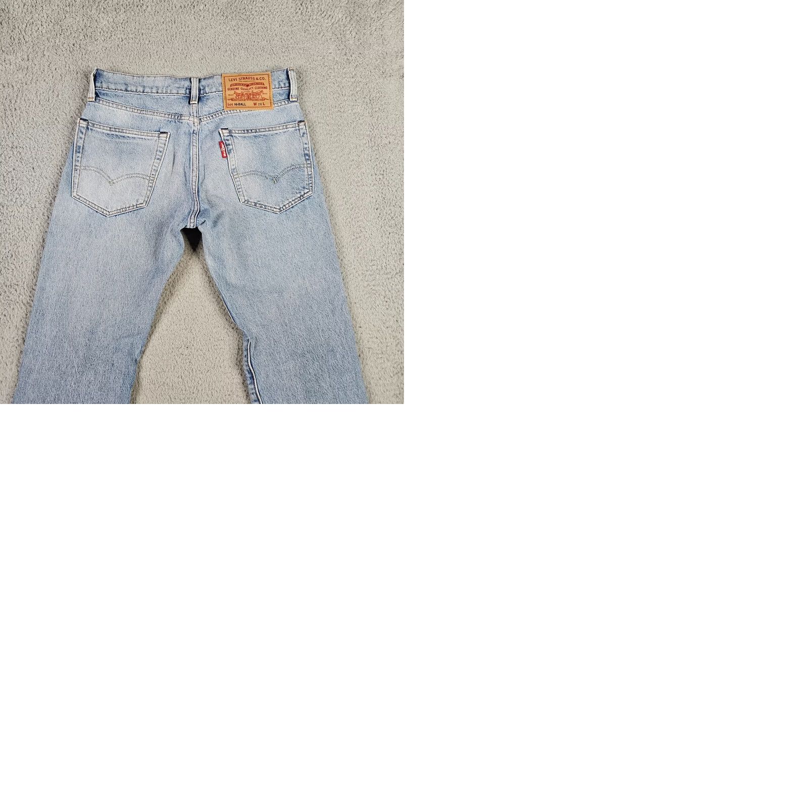 Levi's Levi’s HI-BALL Women’s Big E Casual Distressed Blue Jeans W28 Regular Fit Denim Cotton Blend Size 28W Blue Jeans Women Size 28" / US 6 / IT 42 - 9 Thumbnail