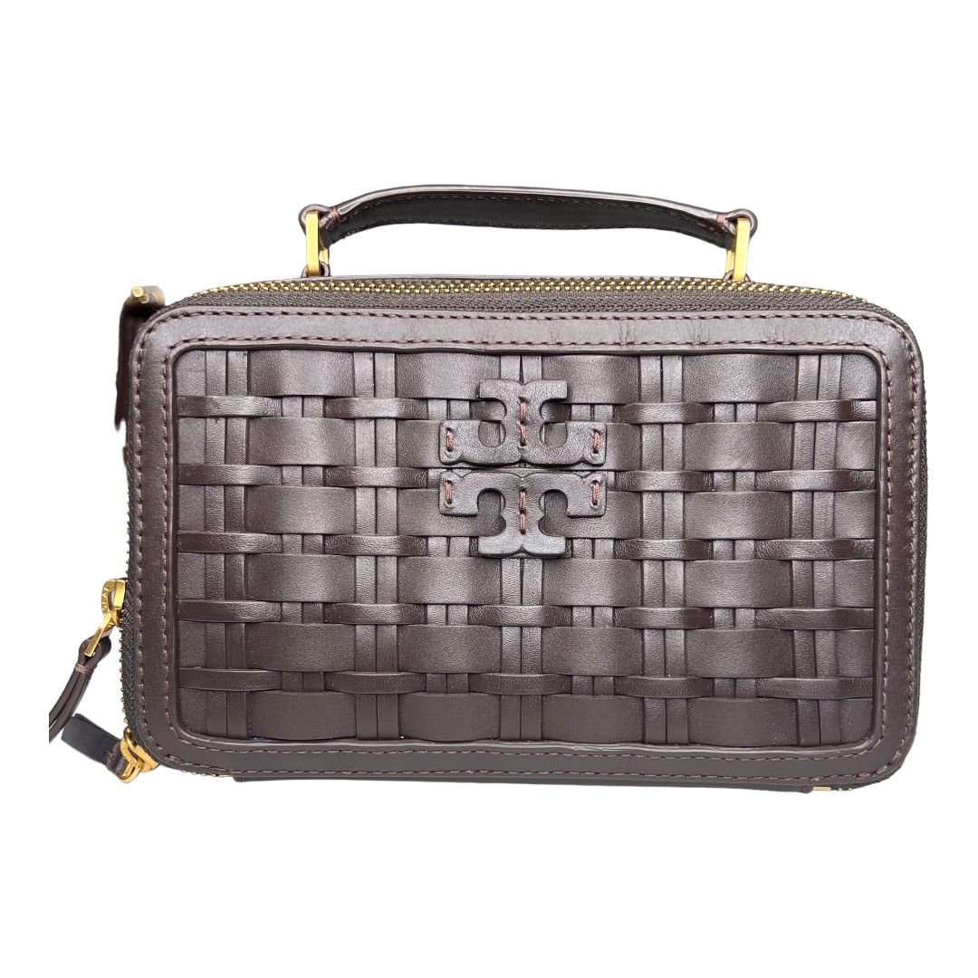 Tory Burch Tory Burch Britten Woven Top Handle Chain Mini Shoulder Bag Size ONE SIZE - 2 Thumbnail