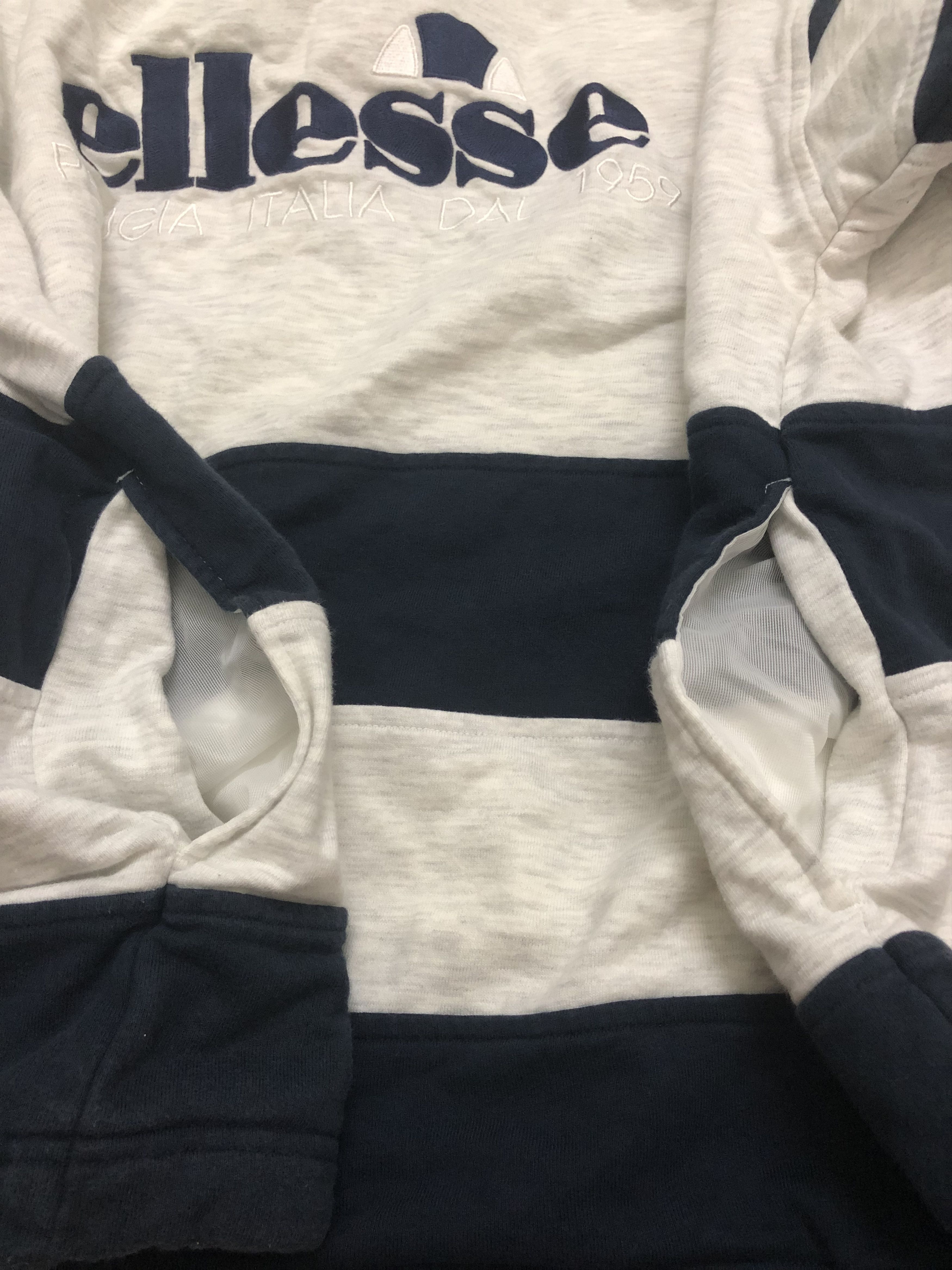 Ellesse × Vintage Vintage Worn 90s Ellesse Spell Out Hoodie Size US L / EU 52-54 / 3 - 6 Thumbnail