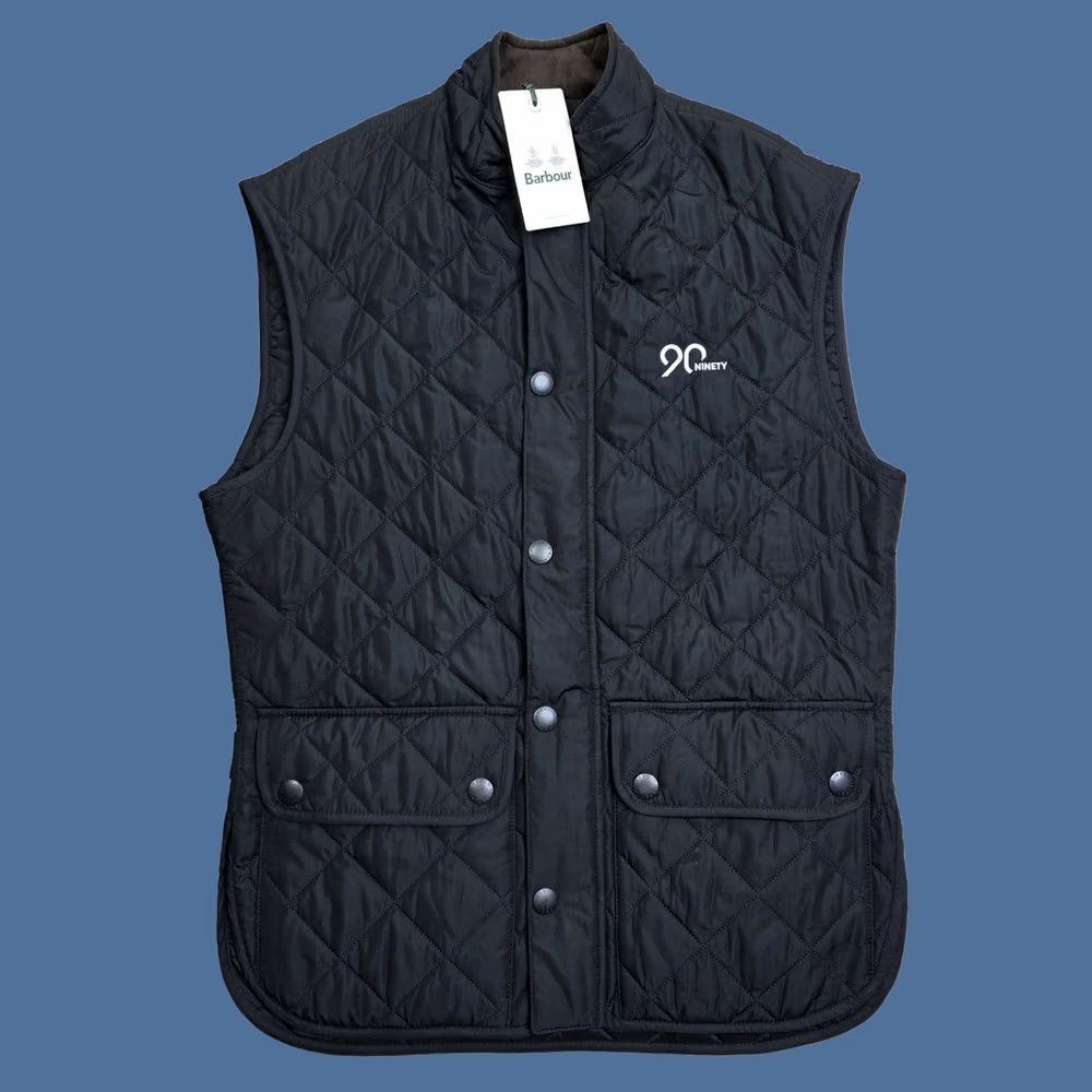 Barbour Barbour Lowerdale Gilet Black Quilted Vest Full Zip Snap 90 Ninety Size Medium Mens Vest Quilted Barbour Full Zip Snap Black M Size US M / EU 48-50 / 2 - 1 Thumbnail