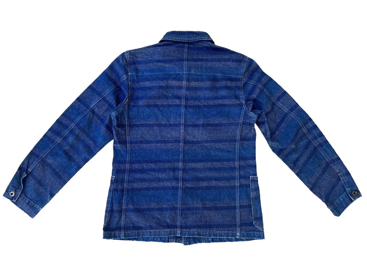 Vintage Vintage RUPERT Japan Border Striped Jailer Denim Jacket Size US S / EU 44-46 / 1 - 2 Thumbnail