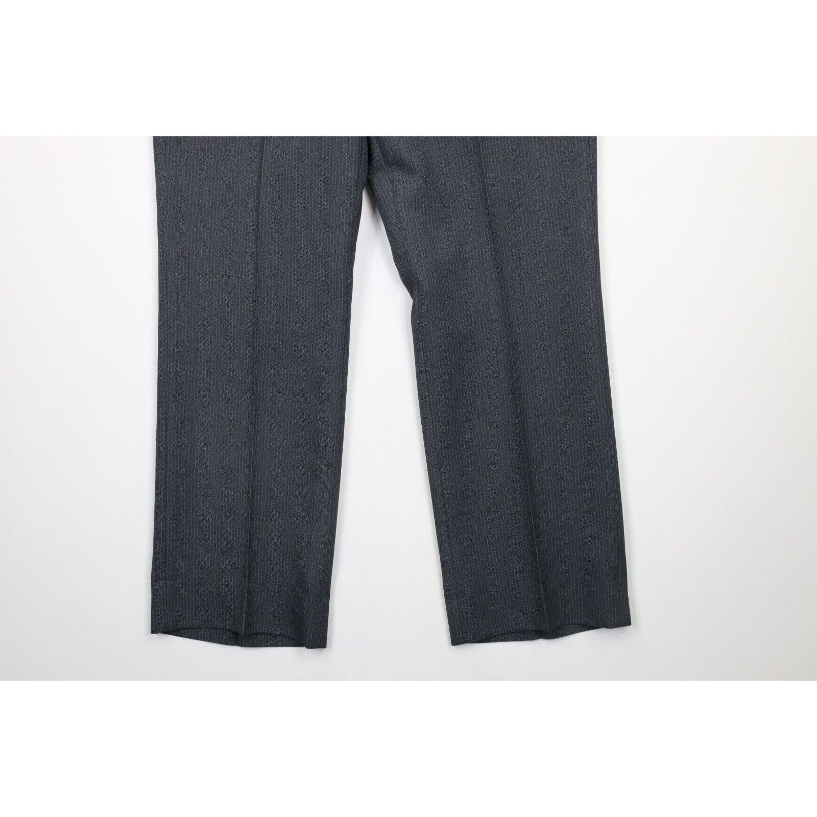 Vintage Vintage 70s Streetwear Wedding 3 Piece Pinstriped Suit Size 42R - 17 Thumbnail