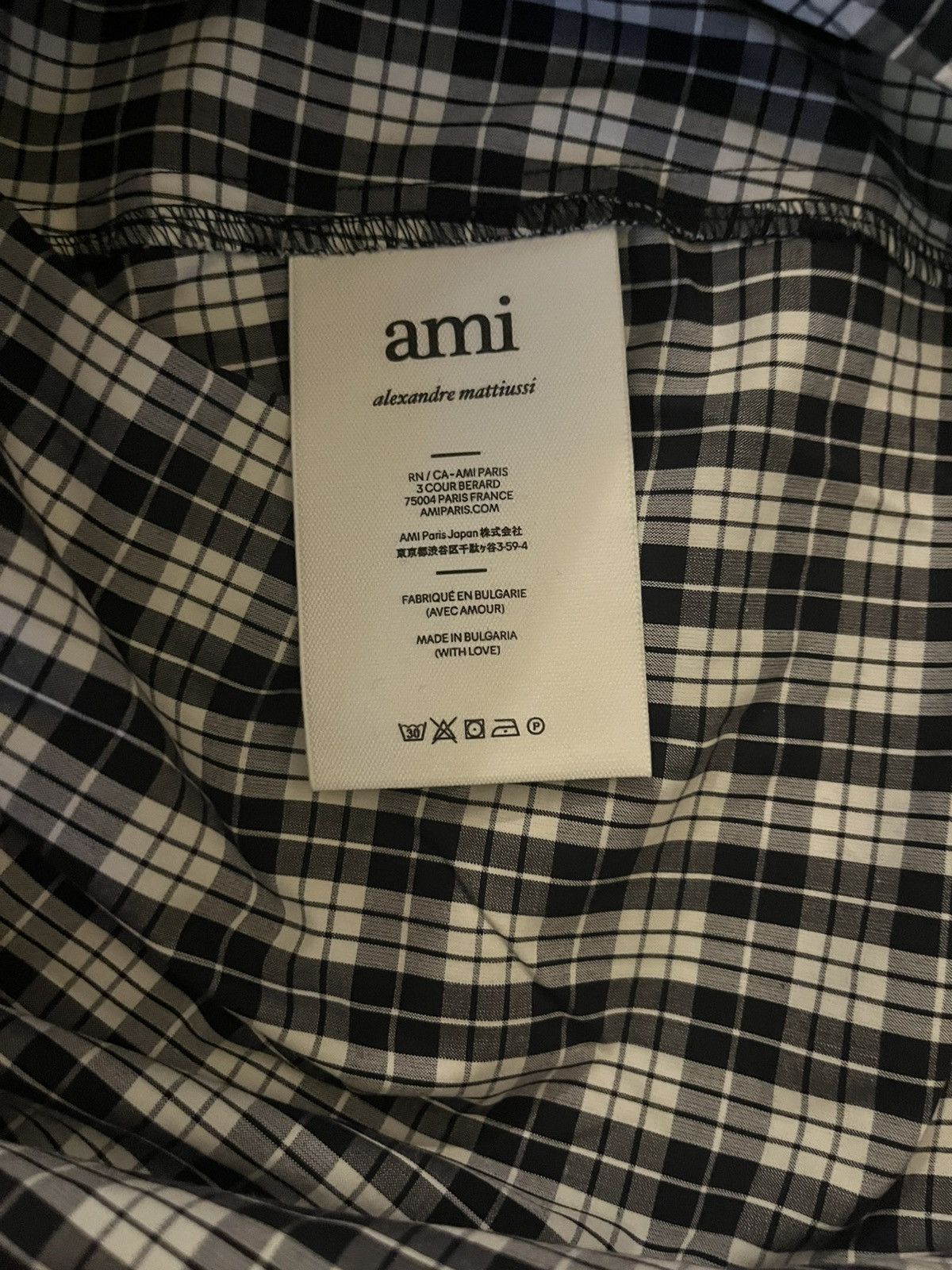 AMI AMI PARIS CHECK-PATTERN SHIRT Size US M / EU 48-50 / 2 - 4 Thumbnail