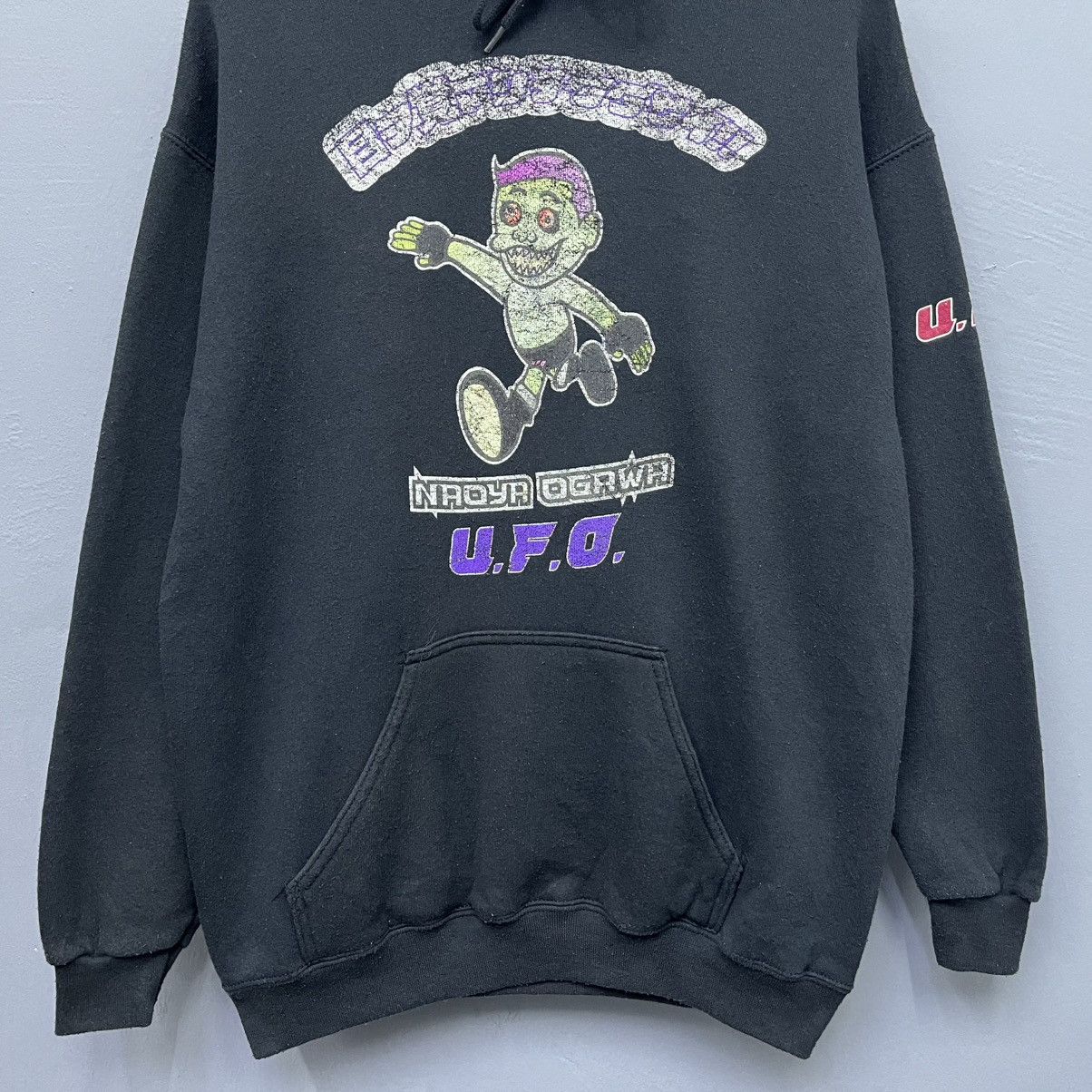 Tultex Vintage Y2K Naoya Ogawa UFO Wrestling Hoodie Size US M / EU 48-50 / 2 - 4 Thumbnail