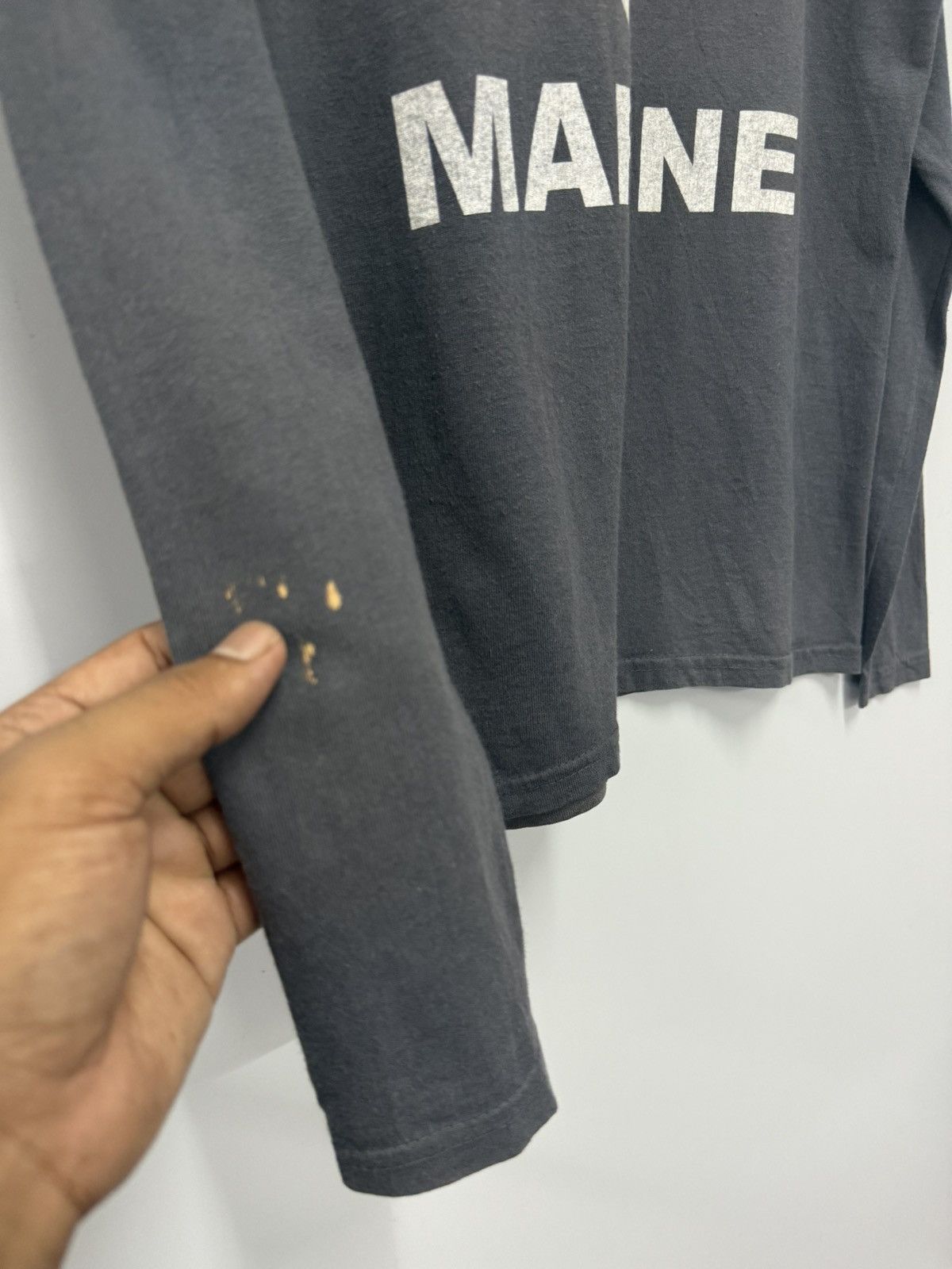 Vintage ⚡️ VINTAGE U.S Navy MARINE LONGSLEEVE TEE HOODIE - S Size US XS / EU 42 / 0 - 4 Thumbnail