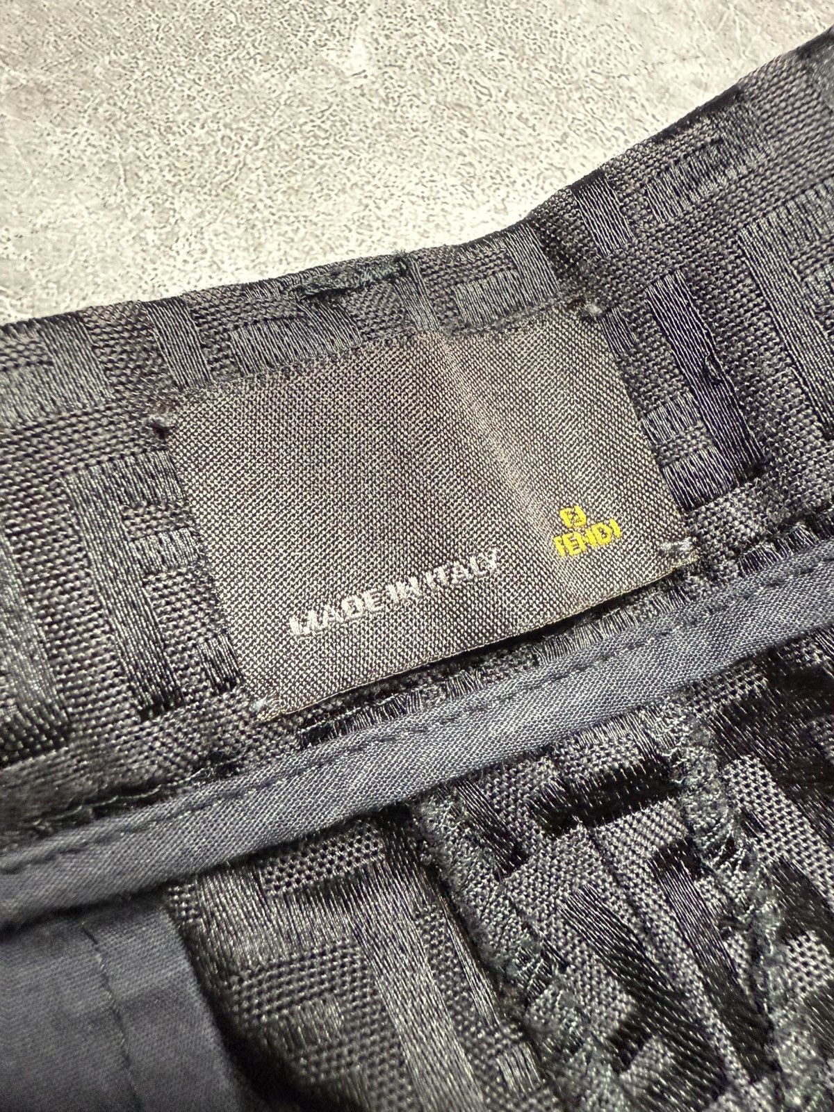 Fendi Fendi Black Monogram Pants (Unisex) Size US 28 / EU 44 - 16 Thumbnail
