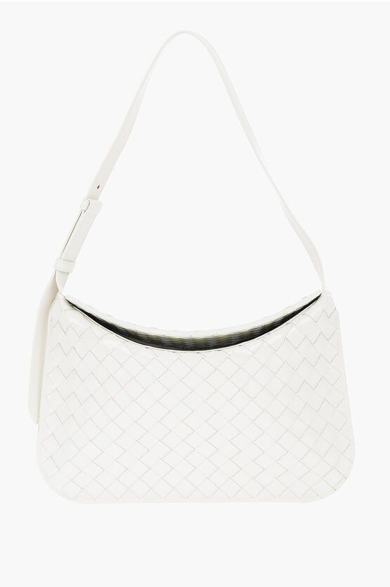 Braided Patent Leather Loop Hobo Bag