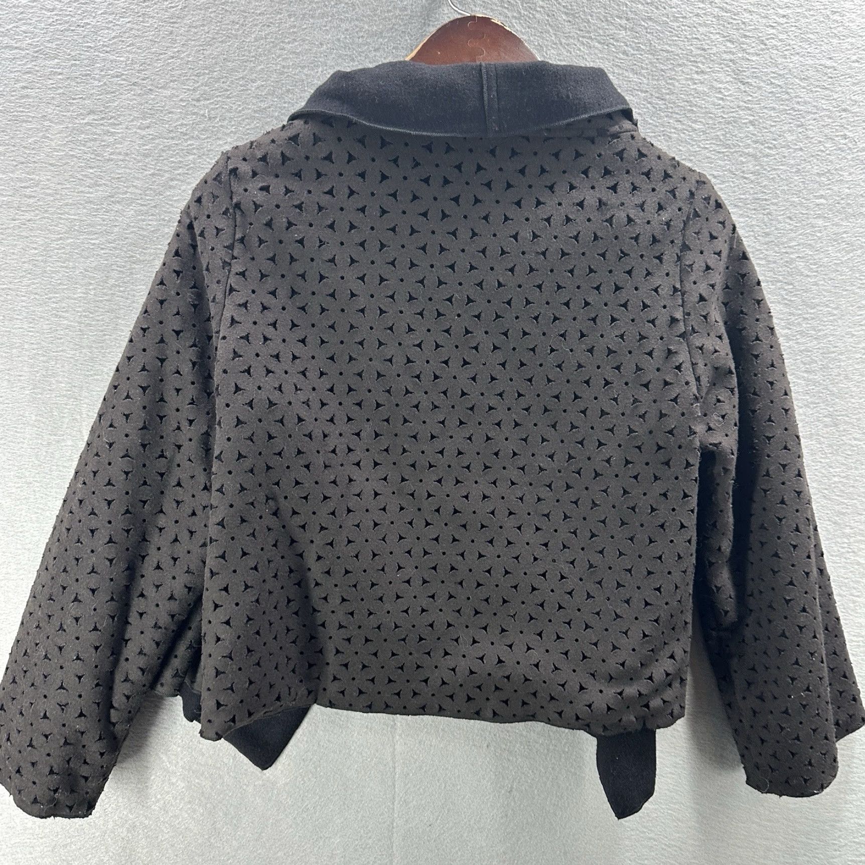 Vintage Asiatica Kansas City Jacket Women M Black Bohemian City Kimono Lightweight Lined Pockets Fall Spring Summer Winter Open Size M / US 6-8 / IT 42-44 - 6 Thumbnail