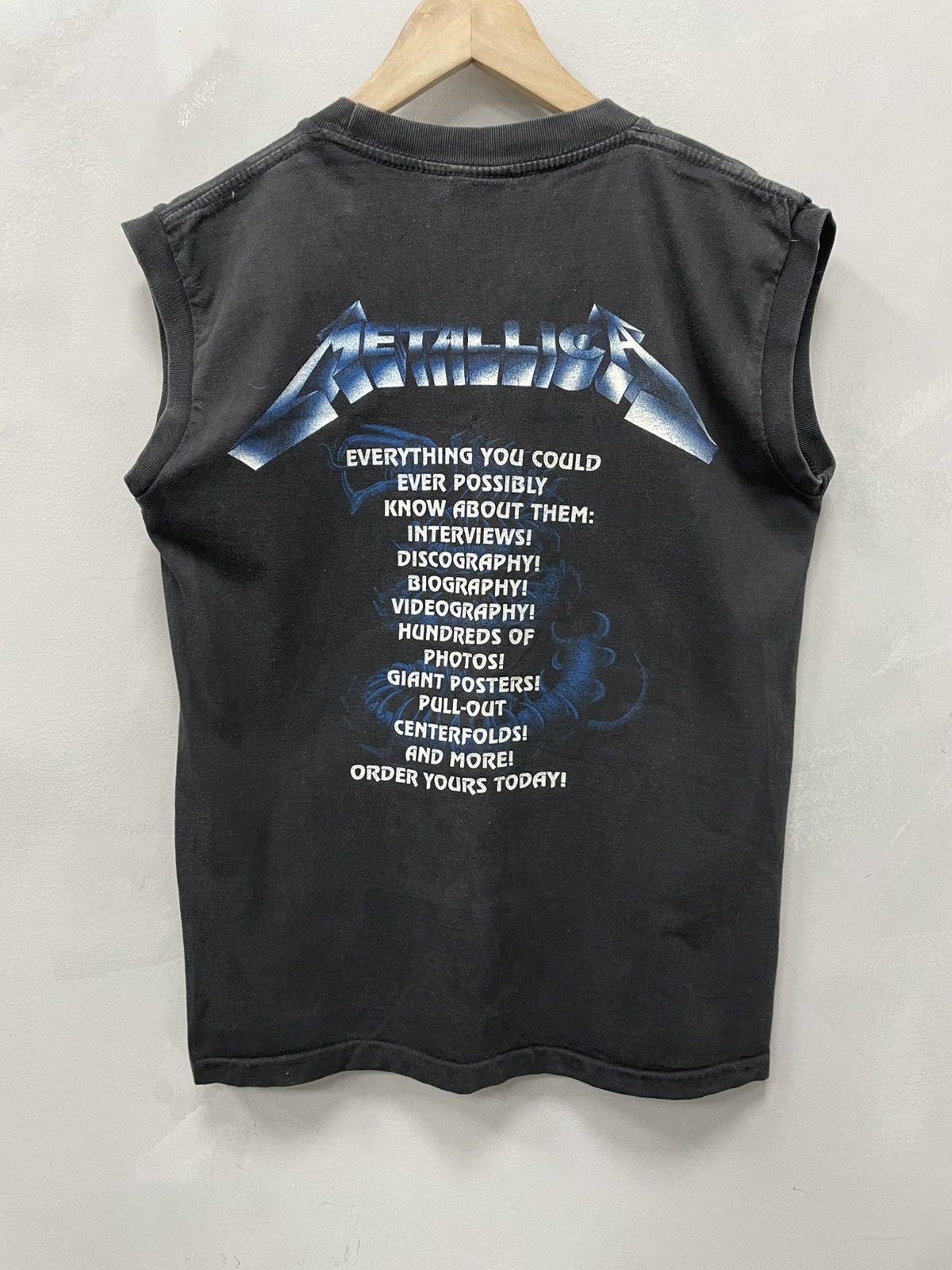 Metallica × Vintage VINTAGE Metallica WASHED DISTRESSED Y2K TANK TOP T SHIRT Size US M / EU 48-50 / 2 - 6 Thumbnail