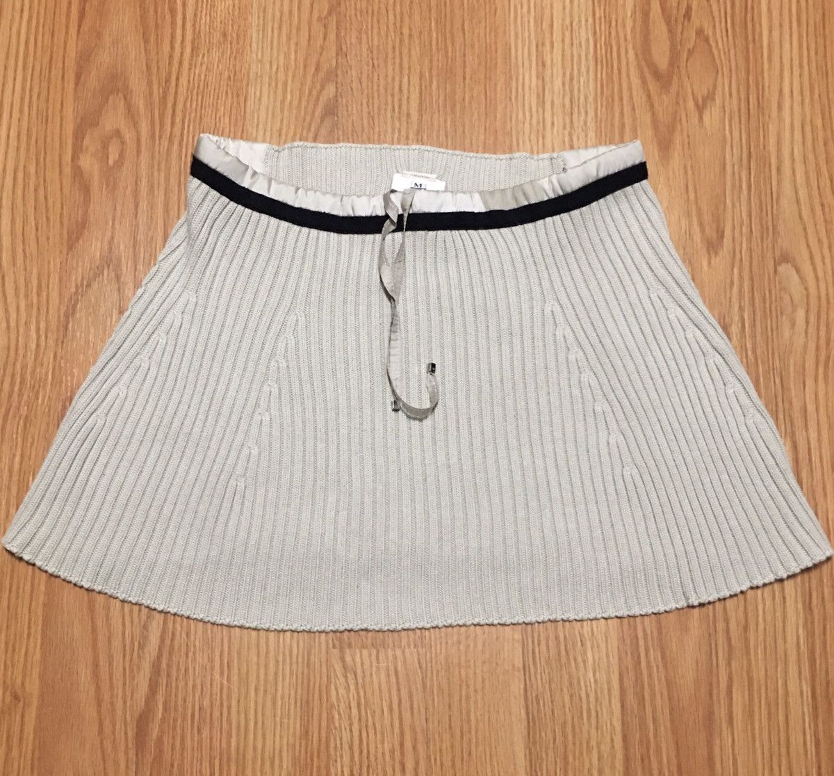 Max Mara S’Max Mara Beige Cotton Cashmere Mini Skirt Size M Size 27" / US 4 / IT 40 - 8 Thumbnail