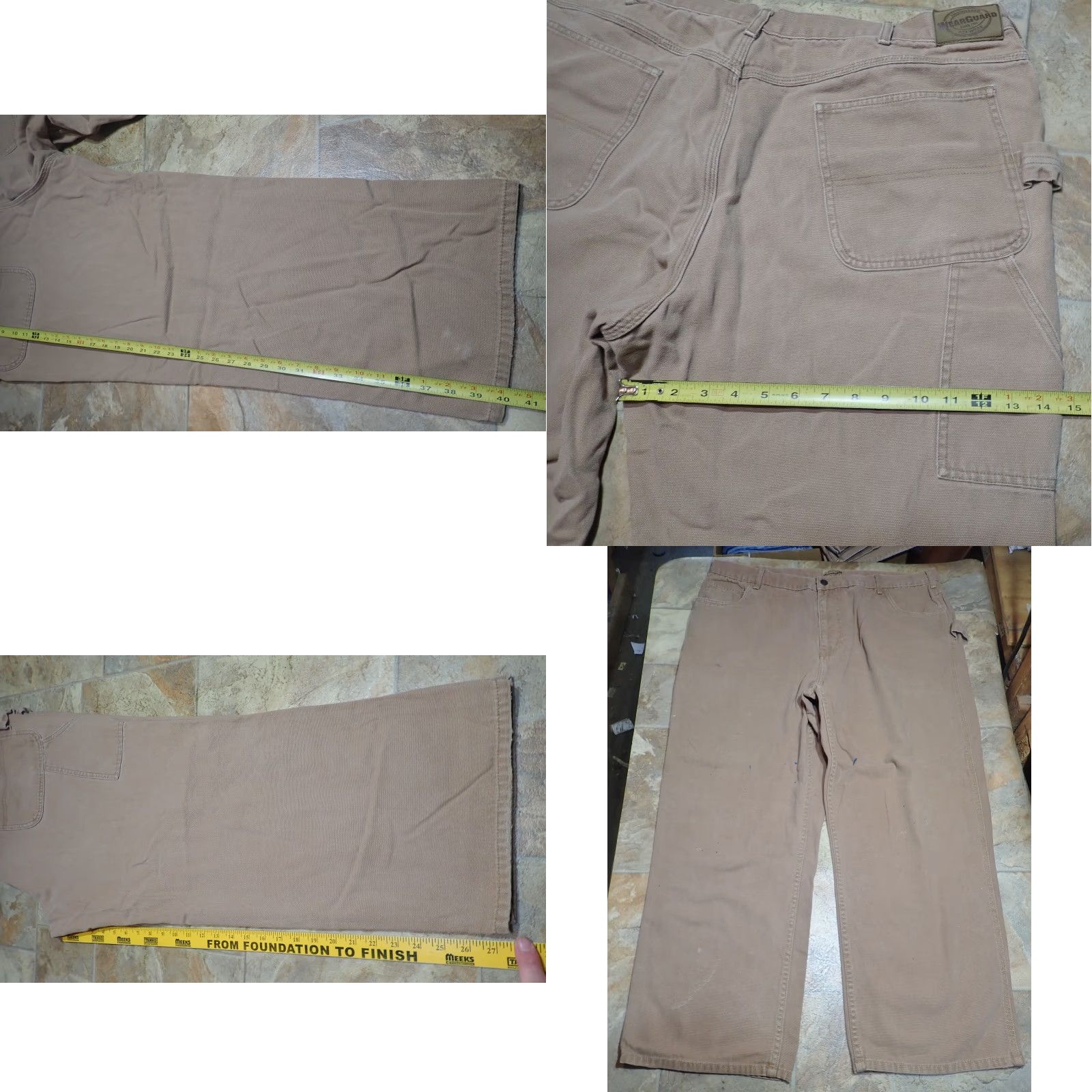 Carhartt VINTAGE WearGuard 211 Carpenter Jeans Work Pants Brown Canvas 42x27 Adult Mens 2000s Size US 42 / EU 58 - 8 Thumbnail
