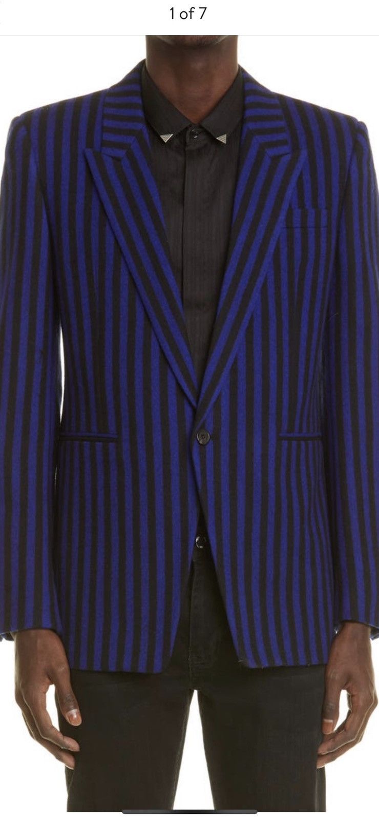 Saint Laurent Paris Saint Laurent men’s striped blazer. 52/42. $2990 Size 42R - 1 Thumbnail